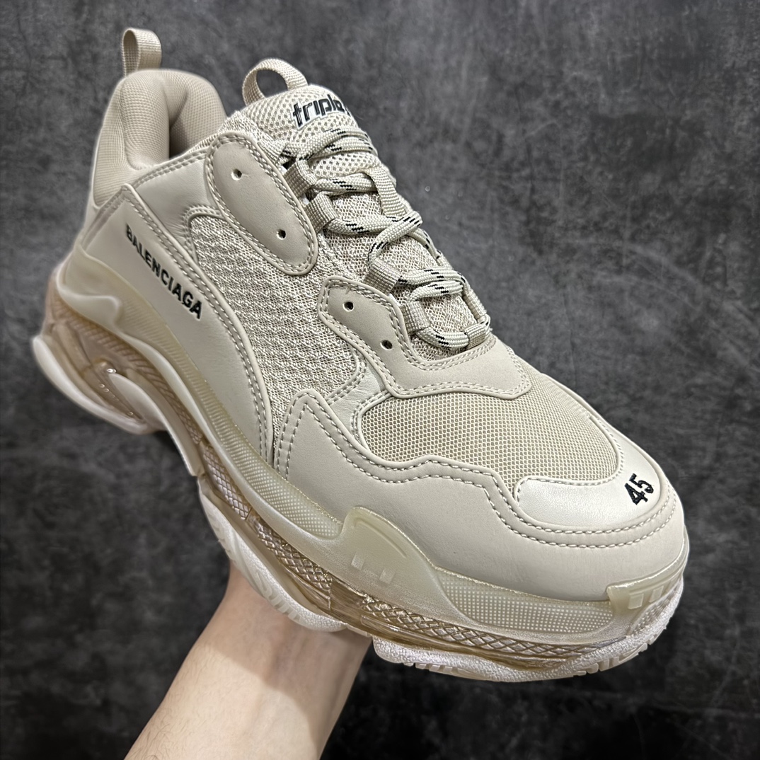 图片[3]-【Good版本】Balenciaga Triple S巴黎世家一代气垫老爹鞋n市场知名大厂出品主打巴黎世家全系n同配色中细节最优版本n原版开发 原厂数据打造私模 可直观对比正品  尺码：35-45 编码：HML520550-鞋库