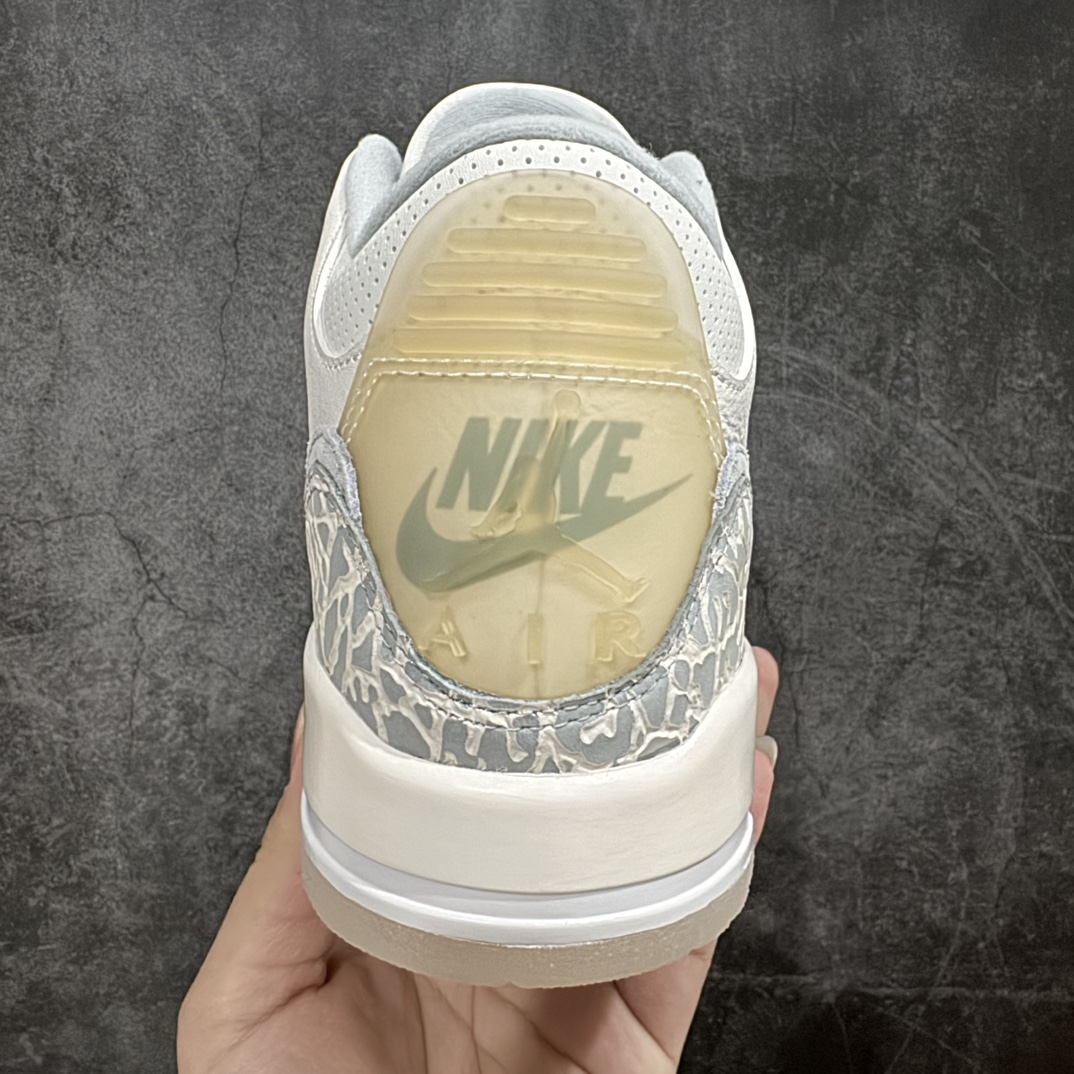 图片[4]-【X版纯原】Air Jordan 3 \” Ivory\” AJ3乔3 灰白 文化篮球鞋 FJ9479-100n国内一线大厂出品 匠心打造原厂皮料原厂数据 全新纸板 模具打造外贸 平台高端零售专供品质 品质毋庸置疑 一眼正品既视感 细节均已解码  尺码：40 40.5 41 42 42.5 43 44 44.5 45 46 47.5 编码：X10460480-鞋库