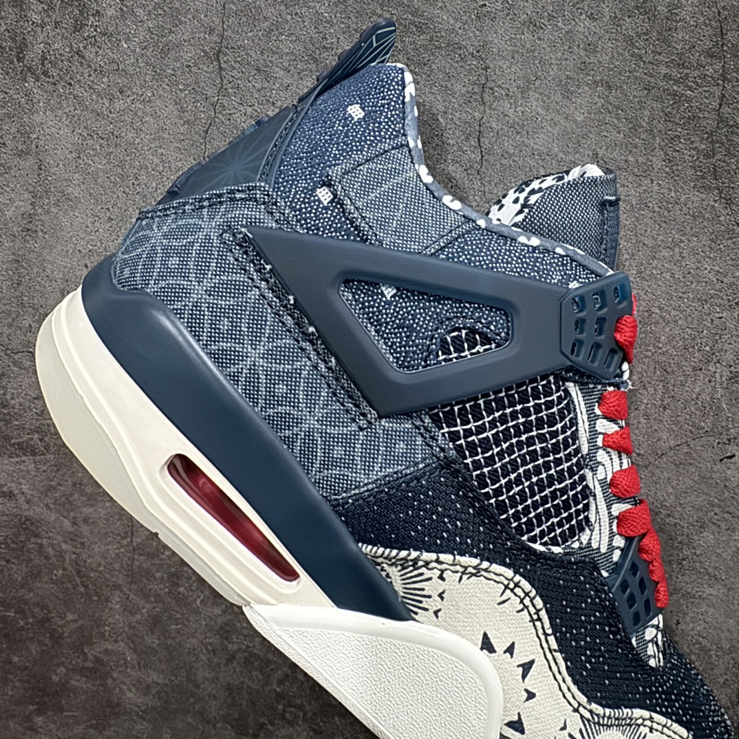 图片[7]-【纯原PB版】Air Jordan 4 Retro\”Deep Ocean\” AJ4乔4 蓝白牛仔 刺子绣 CW0898-400男子文化篮球鞋 专业AJ大厂出品 主力合作工厂 优势供应市场 一线大厂水准 平民价格定位 全新模具开发 纯正4代正确鞋型 高清洁度 立体高频 四线中底拉帮 网格大小 各方面细节都不错 品质完全碾压市面诸多嘴炮\”纯原\”杀猪版本  尺码：40 40.5 41 42 42.5 43 44 44.5 45 46 47.5 编码：LC370400-鞋库