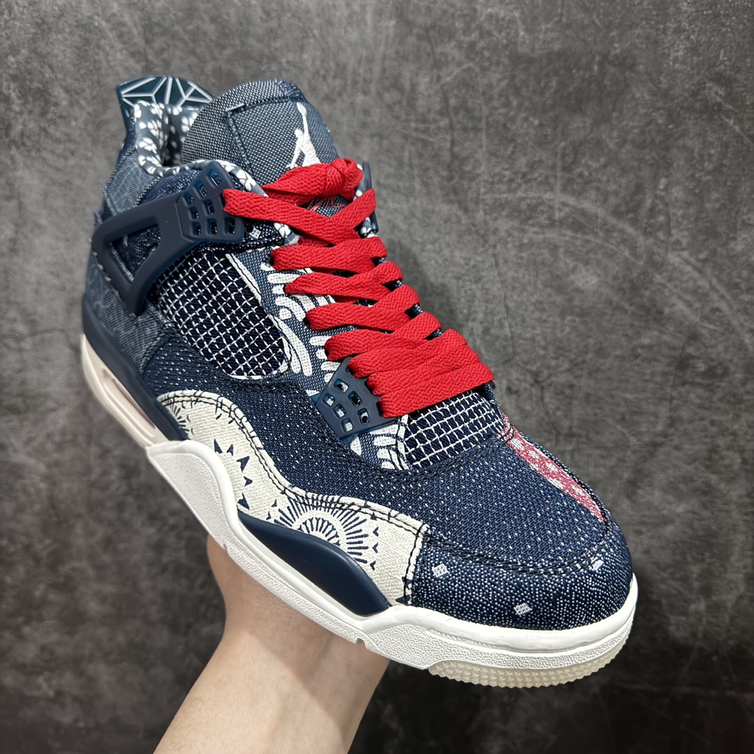 图片[3]-【纯原PB版】Air Jordan 4 Retro\”Deep Ocean\” AJ4乔4 蓝白牛仔 刺子绣 CW0898-400男子文化篮球鞋 专业AJ大厂出品 主力合作工厂 优势供应市场 一线大厂水准 平民价格定位 全新模具开发 纯正4代正确鞋型 高清洁度 立体高频 四线中底拉帮 网格大小 各方面细节都不错 品质完全碾压市面诸多嘴炮\”纯原\”杀猪版本  尺码：40 40.5 41 42 42.5 43 44 44.5 45 46 47.5 编码：LC370400-鞋库