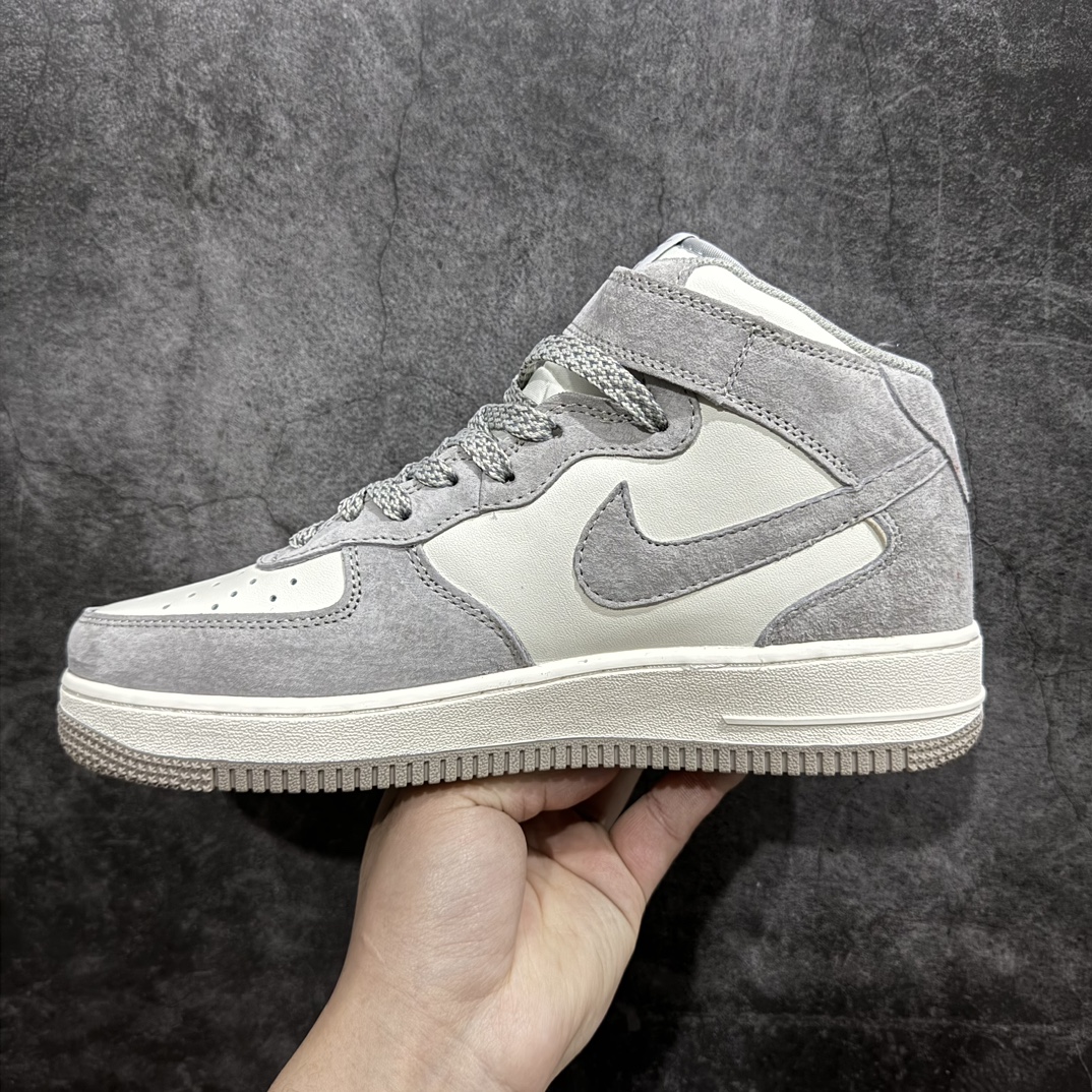 图片[2]-【公司级】Nk Air Force 1\’07 Mid 米灰 空军一号中帮休闲板鞋 CQ3866-015n原厂磨砂皮 原楦原纸板 纯正版型 正品NFC感应芯片 高清洁度 内置全掌气垫 尺码：36 36.5 37.5 38 38.5 39 40 40.5 41 42 42.5 43 44 44.5 45  编码：HXS310320-鞋库