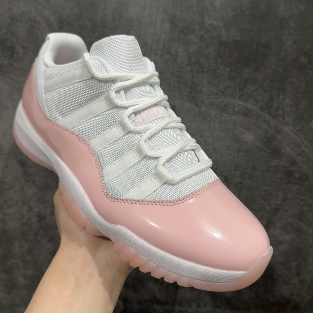 纯原版本乔丹11代AirJordan11LowWMNS“LegendPink”白粉色AJ11传奇粉低帮首