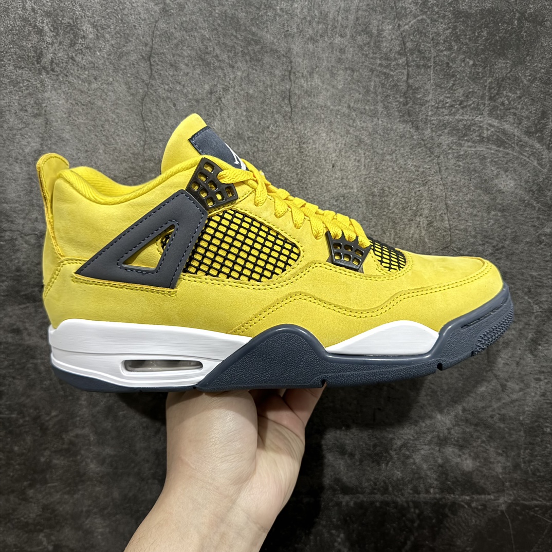 老DT版AirJordanAJ4Retro黑黄电母货号CT8527-700老牌AJ大厂出品原纸板楦头开发