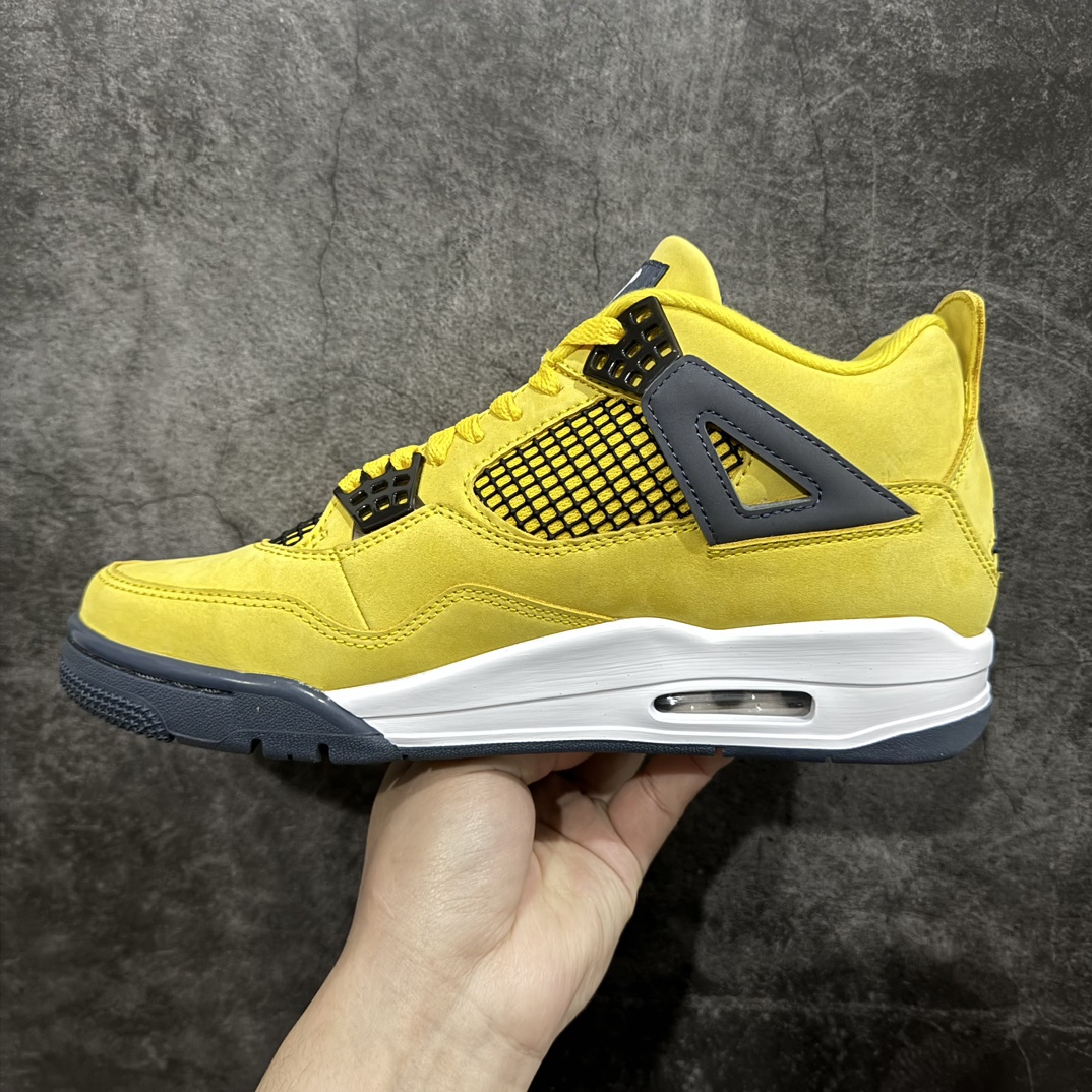 老DT版AirJordanAJ4Retro黑黄电母货号CT8527-700老牌AJ大厂出品原纸板楦头开发