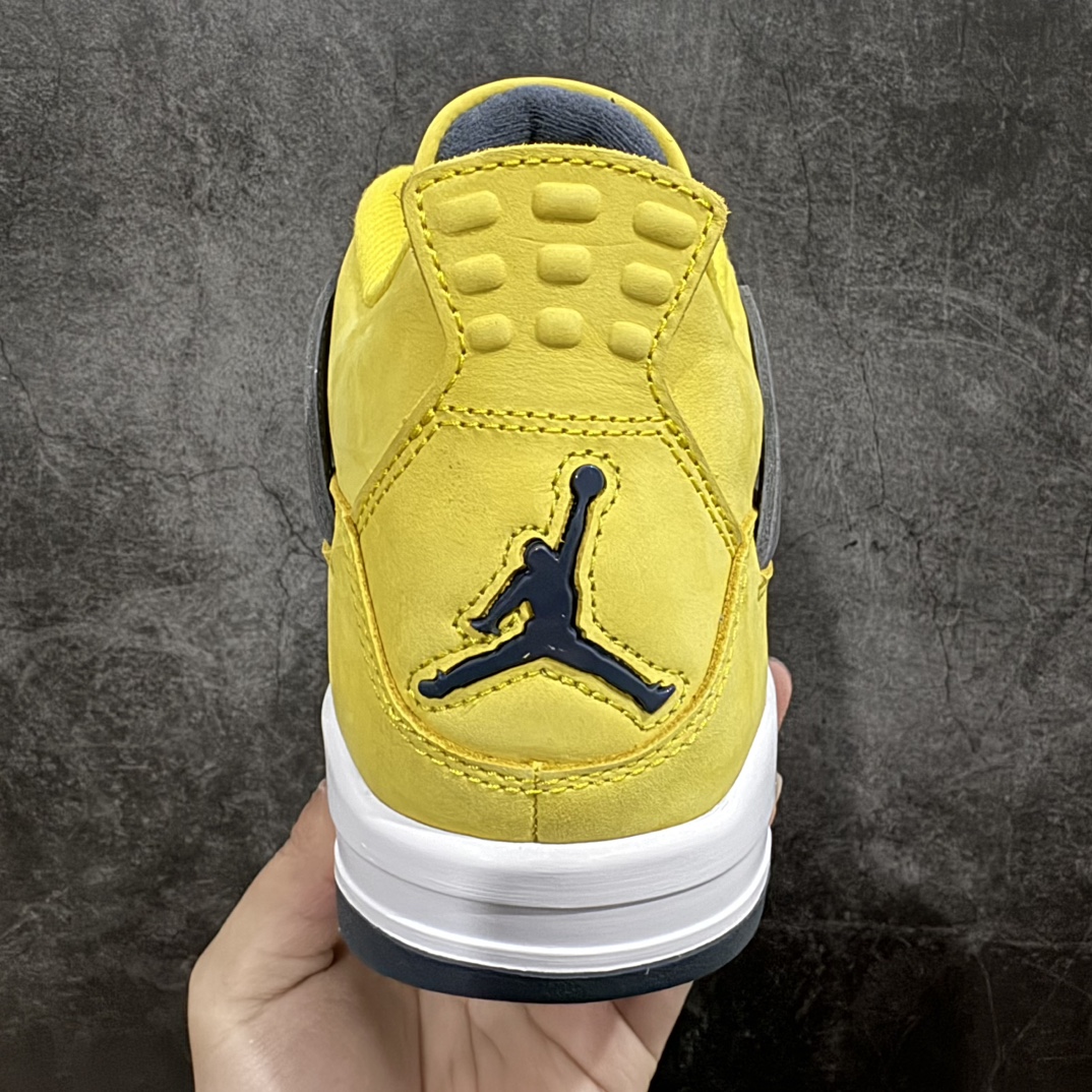 老DT版AirJordanAJ4Retro黑黄电母货号CT8527-700老牌AJ大厂出品原纸板楦头开发