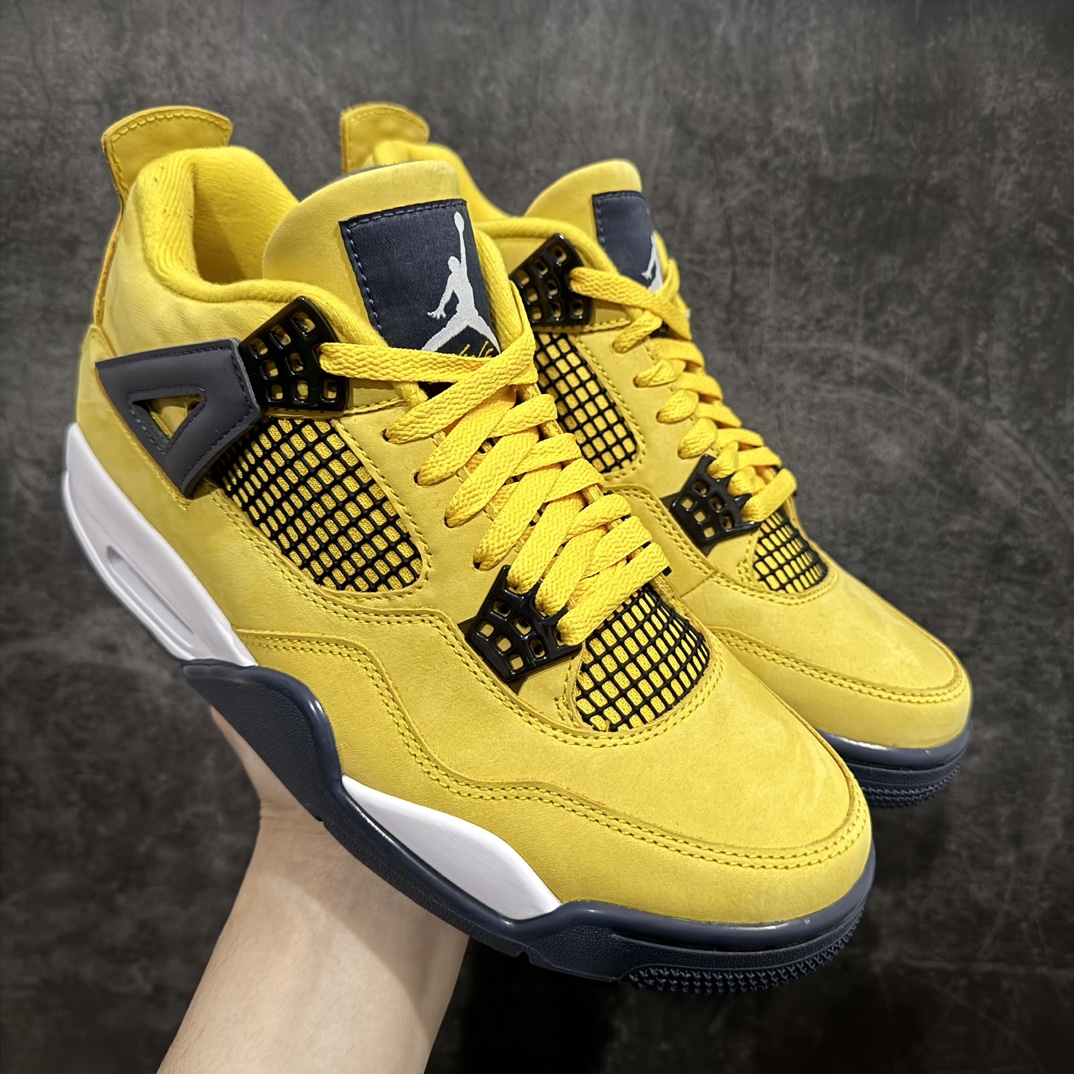 老DT版AirJordanAJ4Retro黑黄电母货号CT8527-700老牌AJ大厂出品原纸板楦头开发