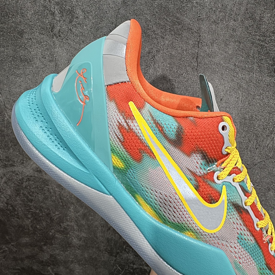 图片[7]-【S2纯原版】Nike Kobe 8 Protro \”Venice Beach\”蓝红橙S2纯原生产线 科比八代#React科技鞋垫加持 实战配置直接拉满n#原楦纸板开发 鞋身流线型、后跟塑形，区分土肥圆n#原厂针织鞋面一针一线匹配原版n#全身鞋材卡料色独家定制 唯一万针立体刺绣SWOOSH#真实底模最大48.5  实战利器 专供海外市场 Size：40 40.5 41 42 42.5 43 44 44.5 45 46 47.5 48.5n（脚宽、脚胖 建议买大半码） 编码：O440470-鞋库