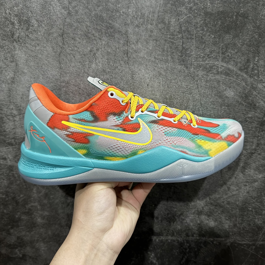 【S2纯原版】Nike Kobe 8 Protro \”Venice Beach\”蓝红橙S2纯原生产线 科比八代#React科技鞋垫加持 实战配置直接拉满n#原楦纸板开发 鞋身流线型、后跟塑形，区分土肥圆n#原厂针织鞋面一针一线匹配原版n#全身鞋材卡料色独家定制 唯一万针立体刺绣SWOOSH#真实底模最大48.5  实战利器 专供海外市场 Size：40 40.5 41 42 42.5 43 44 44.5 45 46 47.5 48.5n（脚宽、脚胖 建议买大半码） 编码：O440470-鞋库