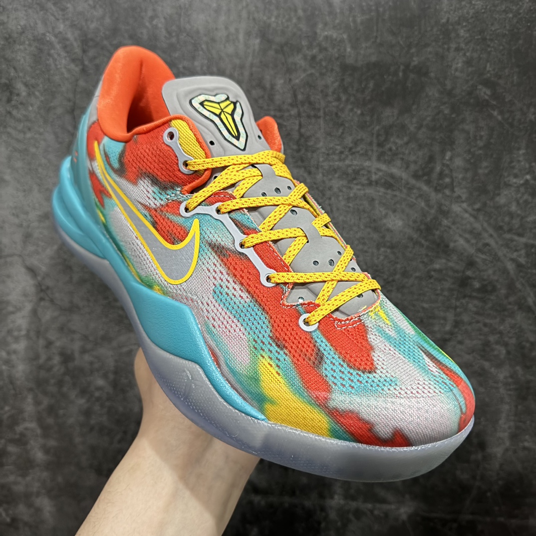 图片[3]-【S2纯原版】Nike Kobe 8 Protro \”Venice Beach\”蓝红橙S2纯原生产线 科比八代#React科技鞋垫加持 实战配置直接拉满n#原楦纸板开发 鞋身流线型、后跟塑形，区分土肥圆n#原厂针织鞋面一针一线匹配原版n#全身鞋材卡料色独家定制 唯一万针立体刺绣SWOOSH#真实底模最大48.5  实战利器 专供海外市场 Size：40 40.5 41 42 42.5 43 44 44.5 45 46 47.5 48.5n（脚宽、脚胖 建议买大半码） 编码：O440470-鞋库