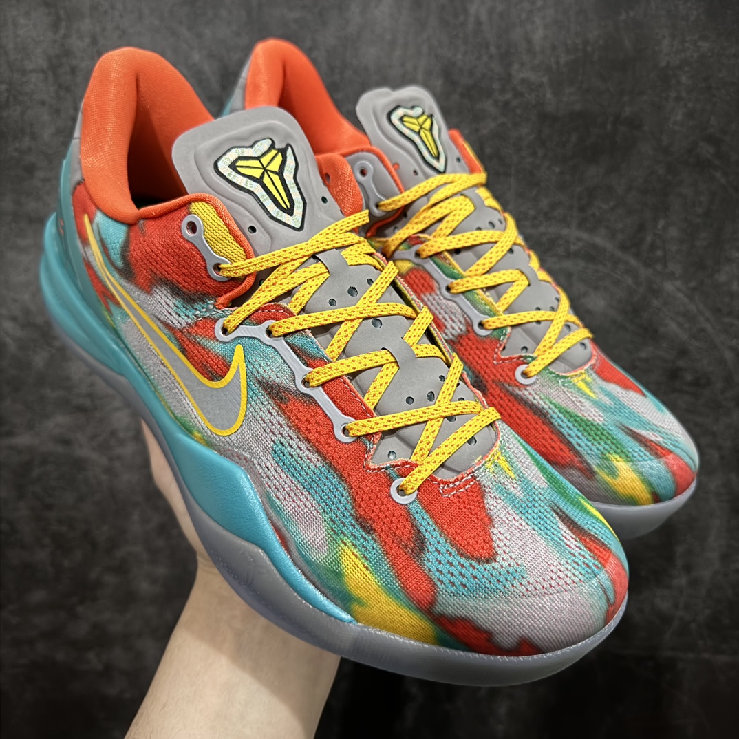 【S2纯原版】Nike Kobe 8 Protro \”Venice Beach\”蓝红橙S2纯原生产线 科比八代#React科技鞋垫加持 实战配置直接拉满n#原楦纸板开发 鞋身流线型、后跟塑形，区分土肥圆n#原厂针织鞋面一针一线匹配原版n#全身鞋材卡料色独家定制 唯一万针立体刺绣SWOOSH#真实底模最大48.5  实战利器 专供海外市场 Size：40 40.5 41 42 42.5 43 44 44.5 45 46 47.5 48.5n（脚宽、脚胖 建议买大半码） 编码：O440470-鞋库