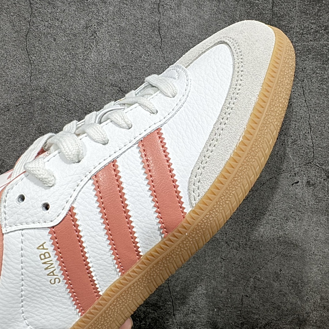 图片[6]-【纯原版】Adidas Originals Samba OG 防滑耐磨低帮板鞋三叶草Samba桑巴系列德训鞋 白粉IG5932n市售最高版本 正确卡色 头层皮料n正确烫金logo 完美版型 区别市场通货 尺码：35.5-45半码 编码：NM220240-鞋库