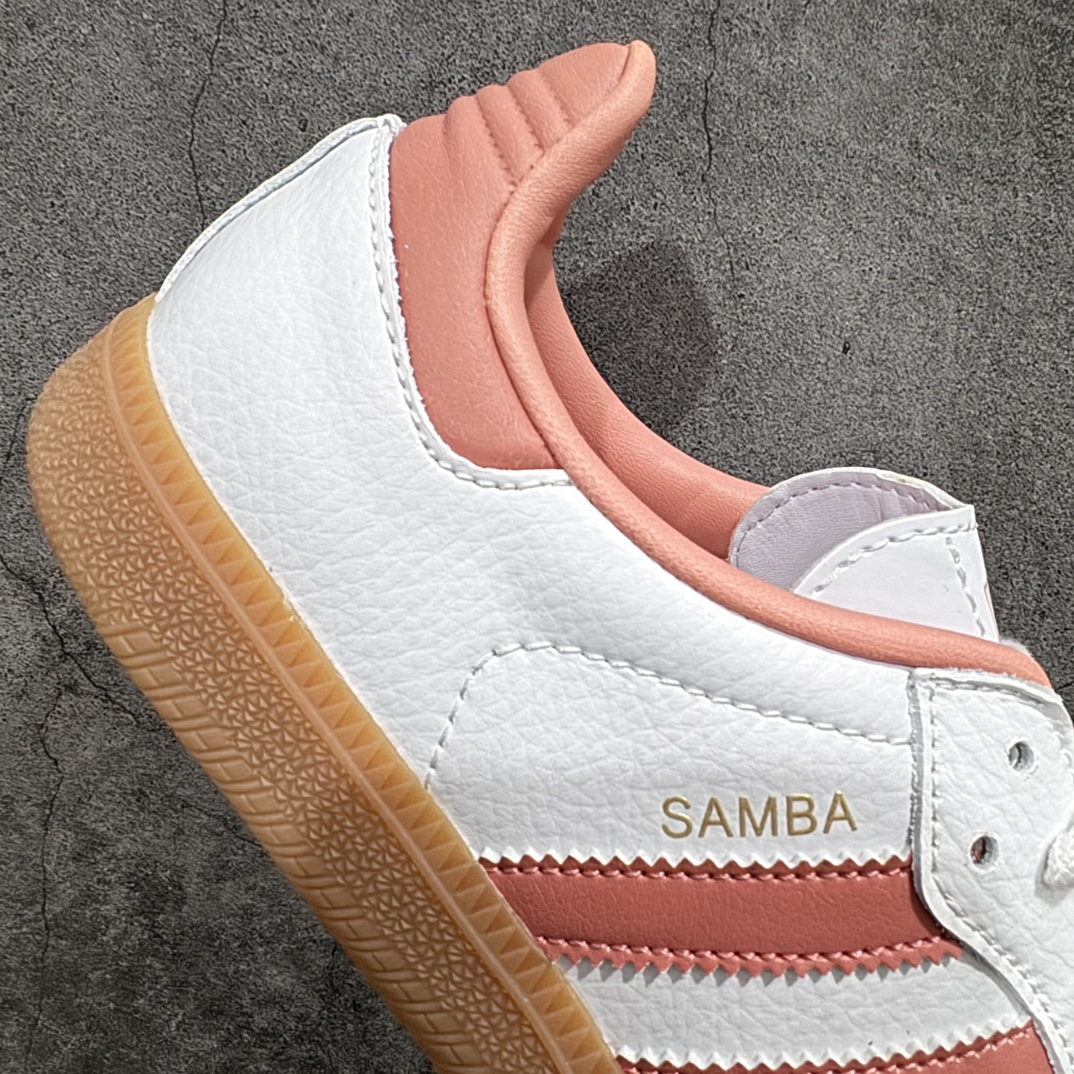 图片[7]-【纯原版】Adidas Originals Samba OG 防滑耐磨低帮板鞋三叶草Samba桑巴系列德训鞋 白粉IG5932n市售最高版本 正确卡色 头层皮料n正确烫金logo 完美版型 区别市场通货 尺码：35.5-45半码 编码：NM220240-莆田鞋批发中心