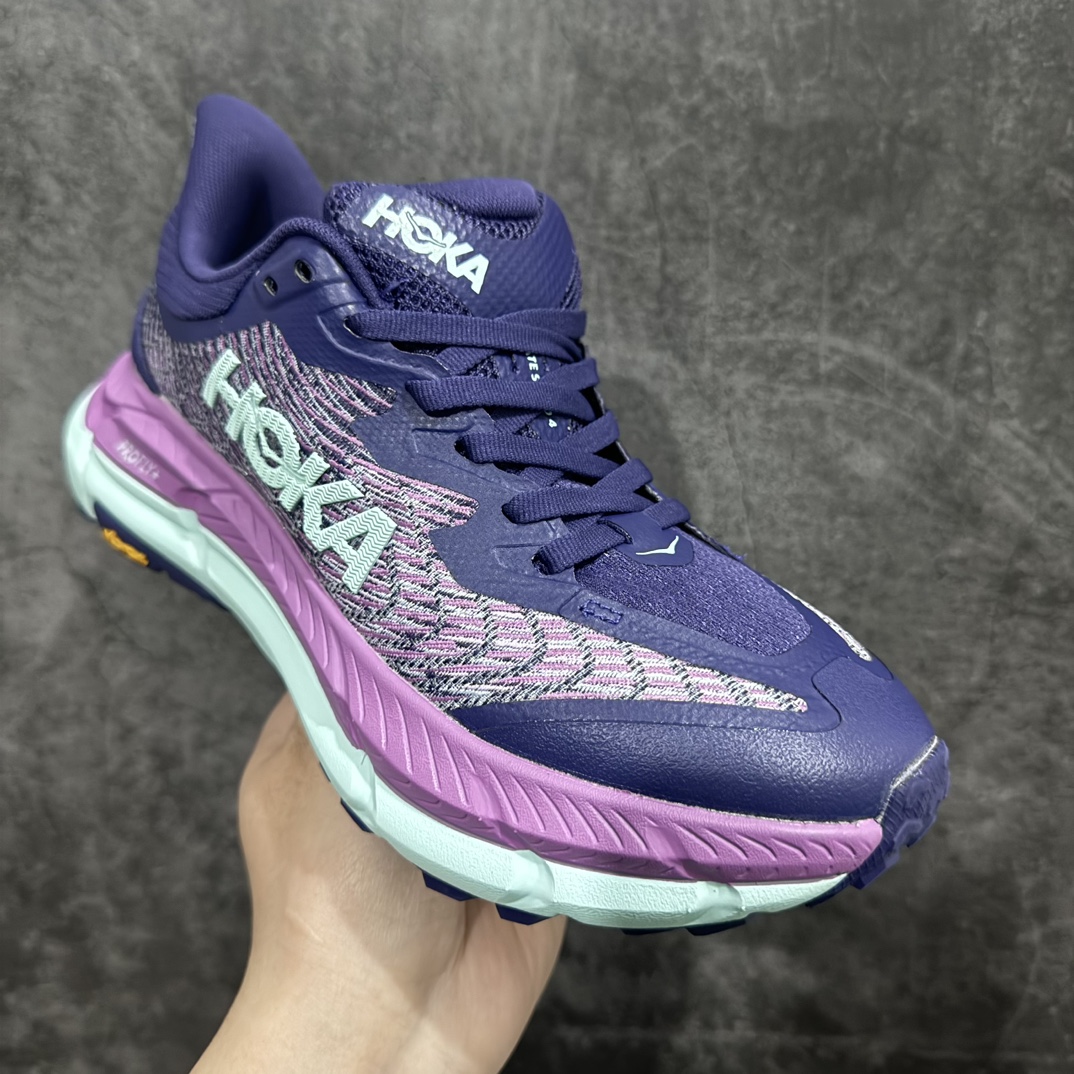 图片[3]-【公司级】HOKA ONE ONE Mafate Speed 4 飞速玛法特4代系列低帮轻量户外越野休闲运动慢跑鞋HOKA ONE ONE是来自美国的跑步鞋知名品牌，创立于2009年，始终致力于为所有跑者提供更新、更好的跑步装备。相比常规跑鞋，HOKA ONE ONE特别研发使用性能独特的几何形跑鞋中底，此种鞋底更厚、更高、回弹性也更好，除了卓越的缓冲性能，它还能为各种阶段的跑者带来更具动感、更加稳定的跑步体验。HOKAONE ONE从设计之初就清楚意识到，要保证跑者步幅的均匀一致，双脚自然而然的运动至关重要。n 尺码：36 36.5 37.5 38 39 40 40.5 41 42 42.5 43 44 45 46 编码：NM280300-莆田鞋批发中心