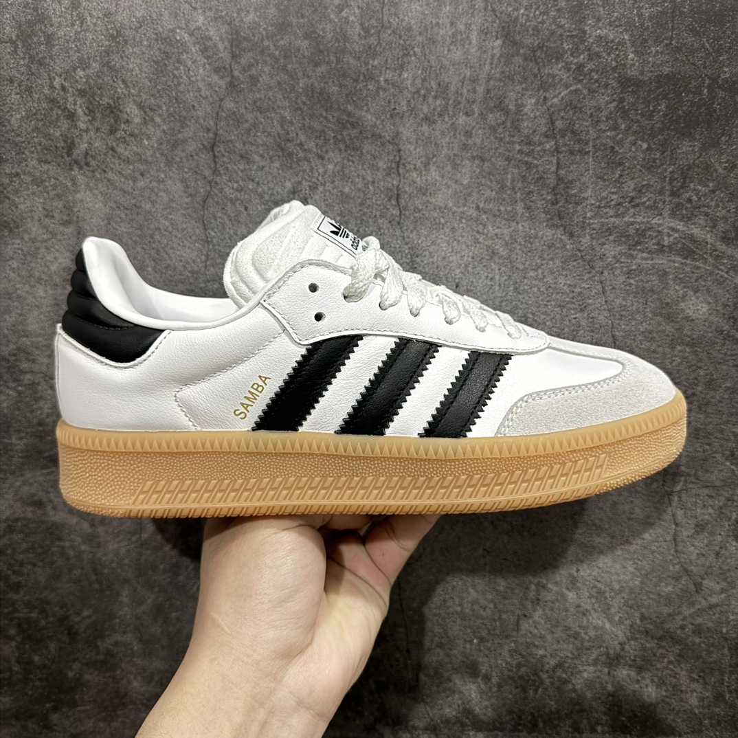 220 【纯原版】adidas Samba XLG 舒适百搭 潮流增高低帮板鞋  IE1377