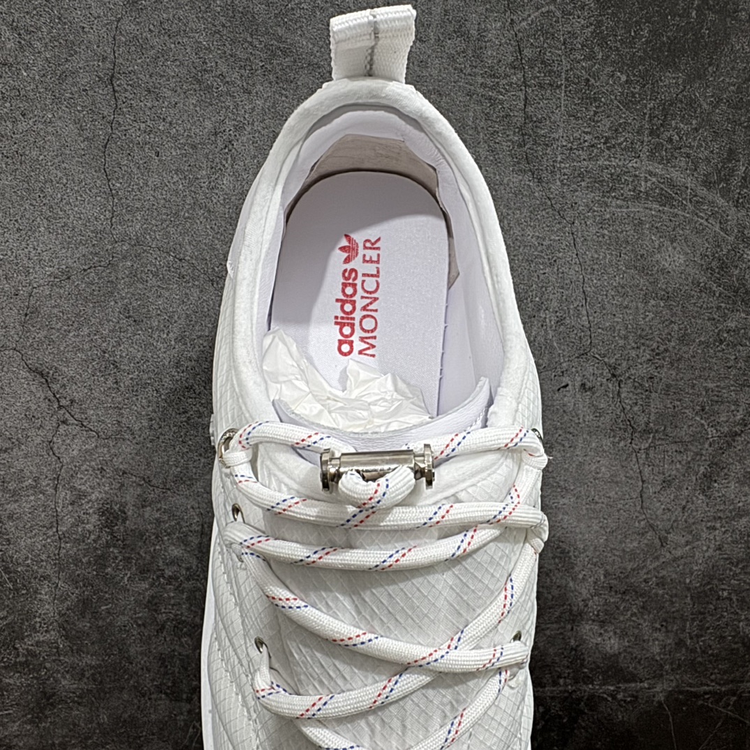 300 【OK纯原版本】Moncler x Adidas originals Campus 盟可睐 x 阿迪达斯低帮联名白色舒适气质百搭防滑低邦板鞋男女同款 IG7865