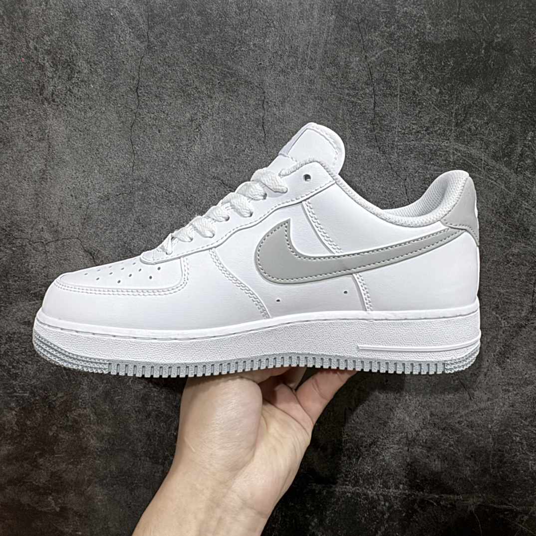 图片[2]-【公司级】Nk Air Force 1\’07 Low 空军一号低帮休闲板鞋 白烟灰 FJ4146-100n原楦原纸板 纯正版型 高清洁度 内置全掌气垫 尺码：36 36.5 37.5 38 38.5 39 40 40.5 41 42 42.5 43 44 44.5 45 编码：LF250260-鞋库