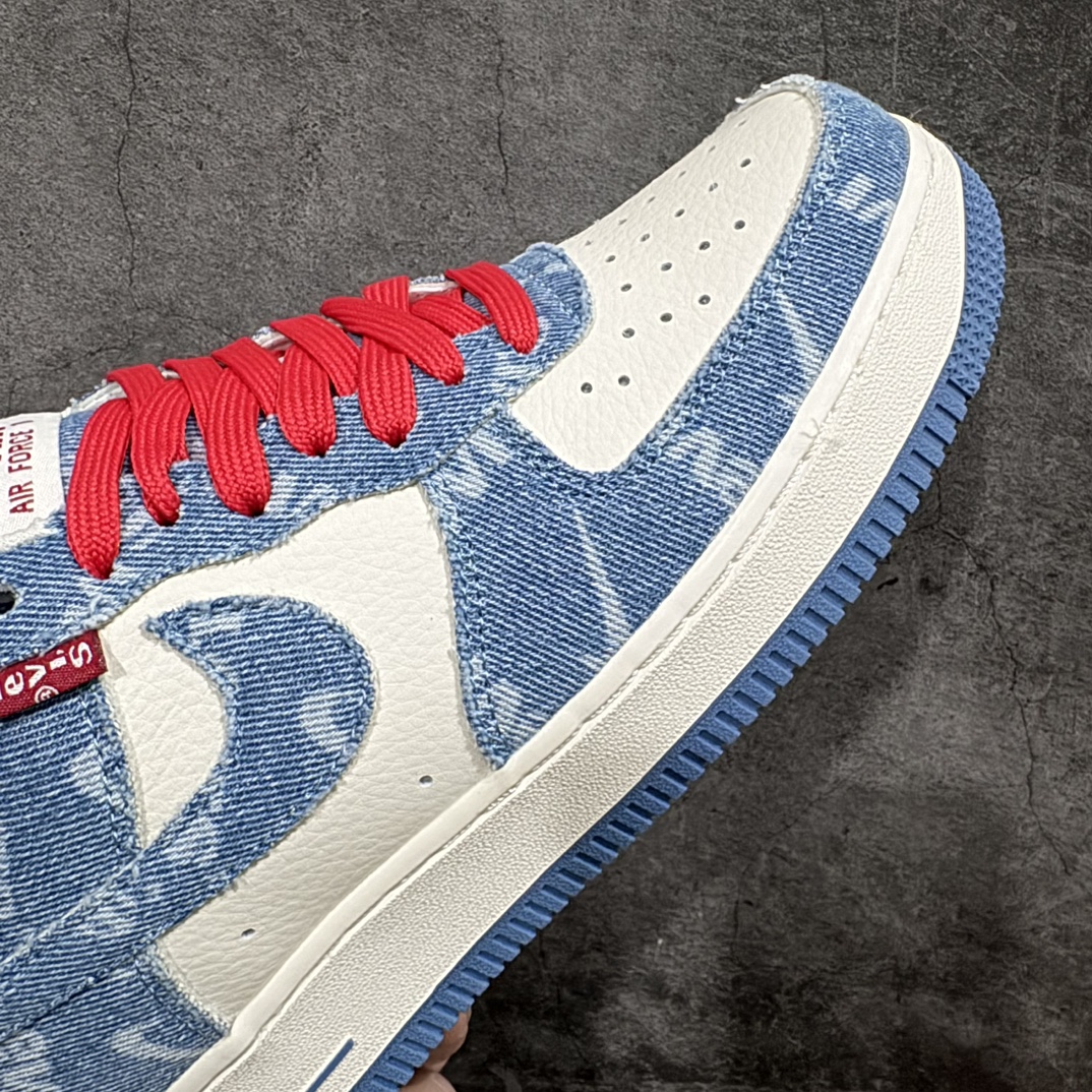 图片[6]-【公司级】 Levi\’s ×Nike Air Force 1 Low 李维斯联名 牛仔拼接空军一号低帮休闲板鞋 鞋面采用原厂殊特工艺 印染洗水牛仔布 鞋中与底鞋面接合处同样采用原折厂边工艺 原装鞋盒 纯正版型 内置全掌气垫货号：VT5698-568Size：36 36.5 37.5 38 38.5 39 40 40.5 41 42 42.5 43 44 44.5 45 编码：HXS290300-莆田鞋批发中心