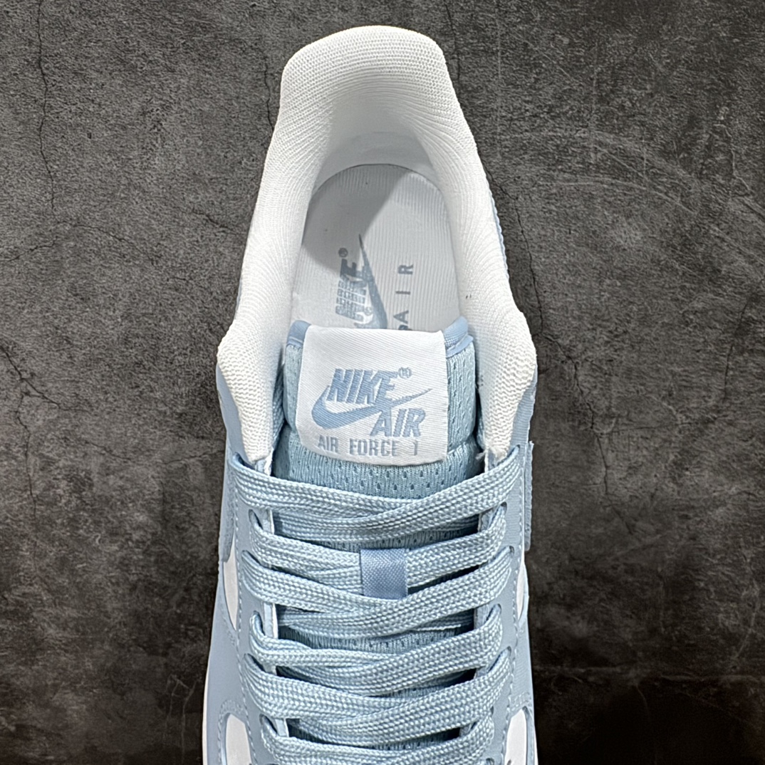 图片[8]-【公司级】Nike Air Force 1’07 Low\”Belly/Swoosh Blue White\”空军一号系列经典低帮百搭休闲运动板鞋“皮革天空蓝浅蓝白”n#原楦原纸版数据开发版型#采用硬质荔枝纹牛剖革鞋面材质#内置全掌Air Sole气垫❗ 货号：FZ4627-400  尺码：36 36.5 37.5 38 38.5 39 40 40.5 41 42 42.5 43 44 44.5 45 编码：LF250260-鞋库