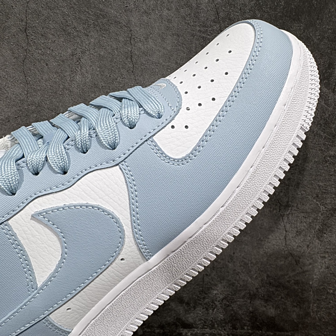 图片[6]-【公司级】Nike Air Force 1’07 Low\”Belly/Swoosh Blue White\”空军一号系列经典低帮百搭休闲运动板鞋“皮革天空蓝浅蓝白”n#原楦原纸版数据开发版型#采用硬质荔枝纹牛剖革鞋面材质#内置全掌Air Sole气垫❗ 货号：FZ4627-400  尺码：36 36.5 37.5 38 38.5 39 40 40.5 41 42 42.5 43 44 44.5 45 编码：LF250260-鞋库