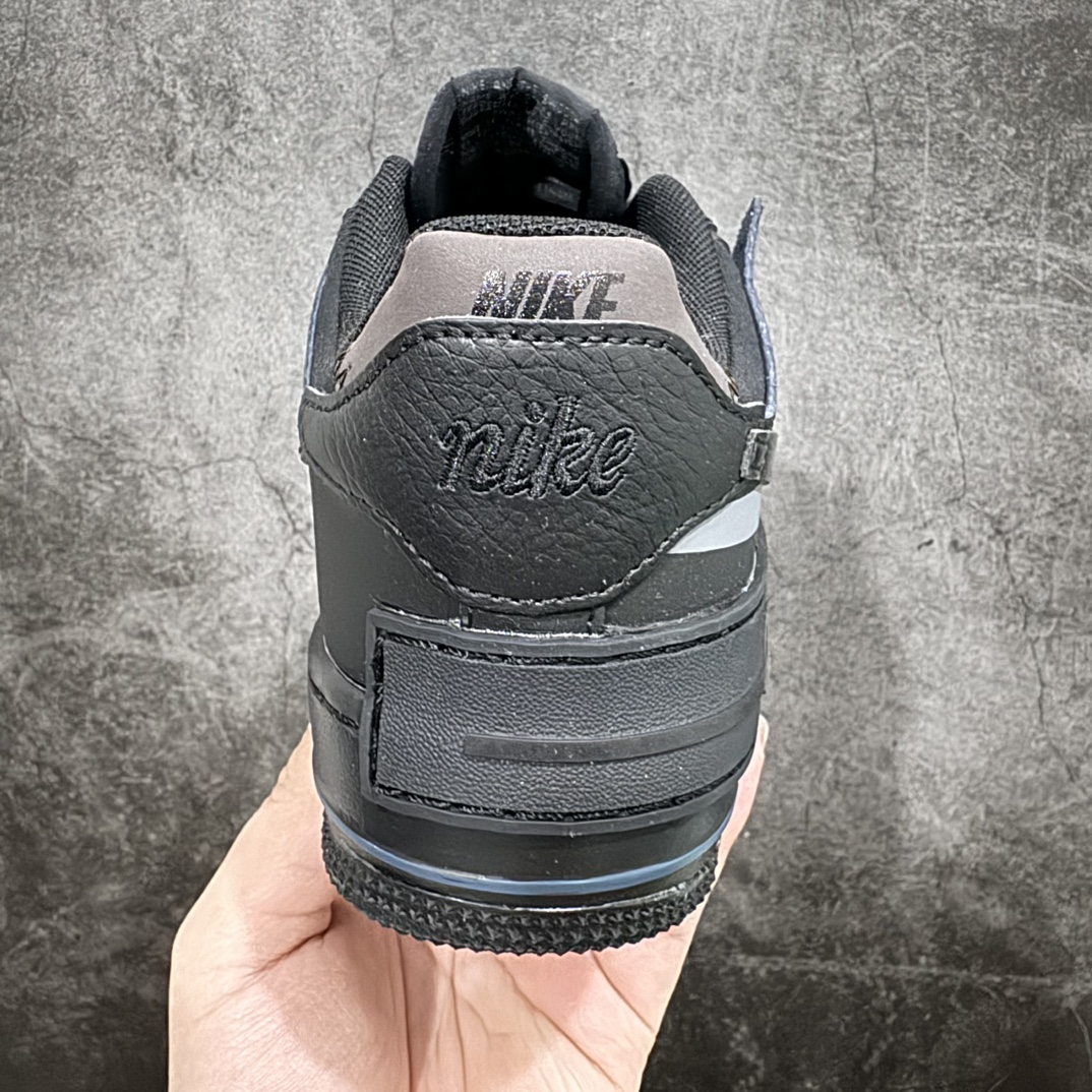 图片[4]-【公司级】Nike WMNS Air Force 1 Shadow\”Triple Black\”空军一号轻量增高低帮百搭板鞋“皮革全黑武士”FB7582-001n女鞋半码制n升级原楦原纸版数据开发版型n正确双层轻量EVA发泡中底组合防滑RB橡胶外圈底❗n全新少女系解构主义设计 尺码：35 36 36.5 37.5 38 38.5 39 40 41 42 编码：LF250260-鞋库