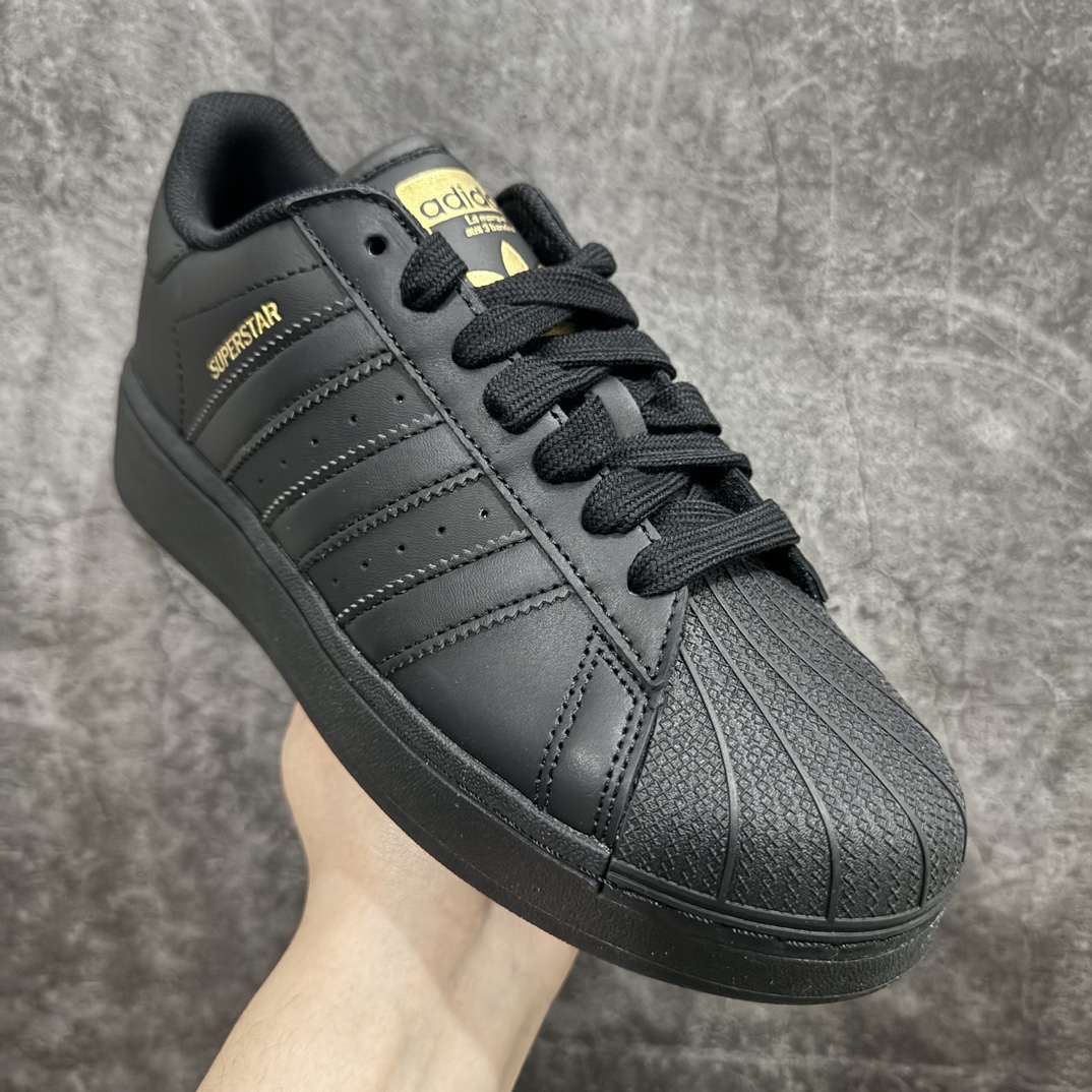 图片[3]-【平台充正版】Adidas Superstar XLG 阿迪贝壳头厚底款低帮休闲板鞋 ID4656nn市售最强版出货n平台充正版 全鞋百分百原材料全鞋电脑针车 Logo针车间距针数原版一致n皮料切割冲裁零瑕疵 原鞋一致含胶量大底原盒中文内外标 检验标 QC质检标齐全大几率过验 不对比市面只对比原鞋 只服务最高端市场  尺码：35.5 36 36 36.5 37 38 38.5 39 40 40.5 41 42 42.5 43 44 44.5 45 编码：H11250260-鞋库