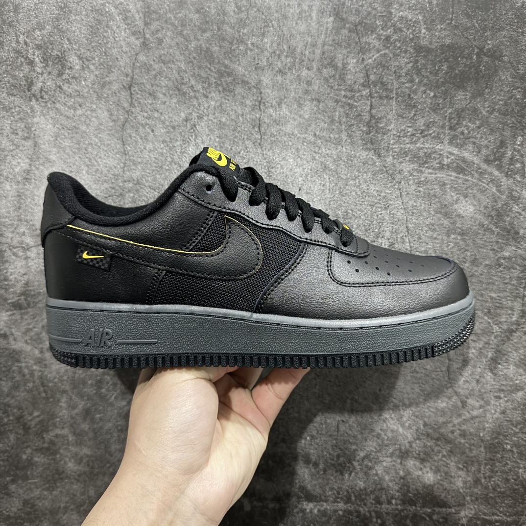 【公司级】Nike Air Force 1 Low 07 黑黄n原楦头原纸板 打造纯正低帮空军版型 专注外贸渠道 全掌内置蜂窝气垫原盒配件 原厂中底钢印、拉帮完美官方货号：FZ4617 001 Size：35.5 36 36.5 37.5 38 38.5 39 40 40.5 41 42 42.5 43 44 44.5 45 编码：LF250260-鞋库