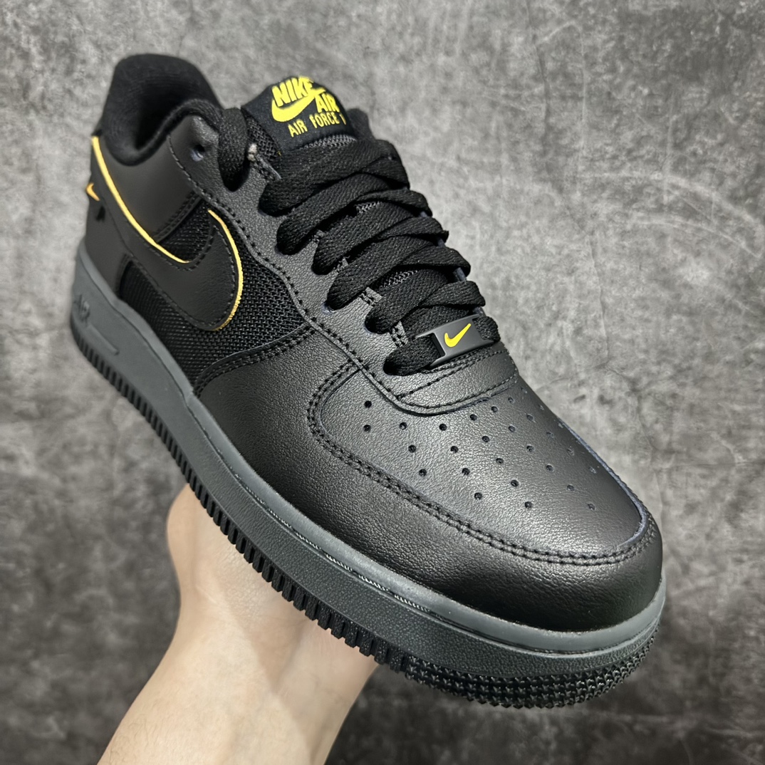 图片[3]-【公司级】Nike Air Force 1 Low 07 黑黄n原楦头原纸板 打造纯正低帮空军版型 专注外贸渠道 全掌内置蜂窝气垫原盒配件 原厂中底钢印、拉帮完美官方货号：FZ4617 001 Size：35.5 36 36.5 37.5 38 38.5 39 40 40.5 41 42 42.5 43 44 44.5 45 编码：LF250260-鞋库