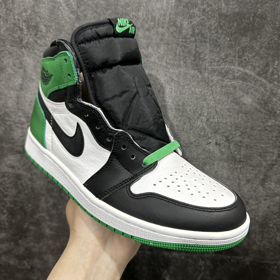 图片[3]-【DG纯原福利】Air Jordan AJ1 Retro High黑绿脚趾 凯尔特人 DZ5485-031 十年一代莞产技术加持 全套原纸板楦头开发 原厂特供皮料加持 确保原汁原味 完美呈现一代版型 一比一鞋头弧度高度鞋身弧度 数据细节工艺流程均保持原鞋一致 后跟弧度收口自然对折 极致一眼正品既视感 原厂皮料 进口玻璃冲刀皮料裁剪零毛边 承诺百分百一致原鞋 全鞋电脑针车工艺 鞋面清洁度最高QC检验标准 控制溢胶 飞翼3D高频深度立体 鞋盒、防尘纸 均采购来自原厂 尺码：40 42 42.5 43 44 44.5 45 46 47.5 48-选品中心