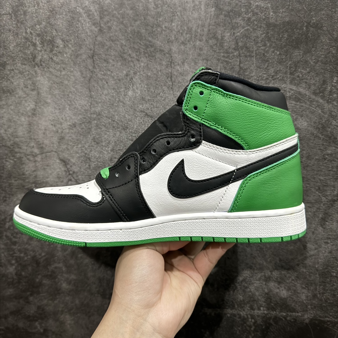 图片[2]-【DG纯原福利】Air Jordan AJ1 Retro High黑绿脚趾 凯尔特人 DZ5485-031 十年一代莞产技术加持 全套原纸板楦头开发 原厂特供皮料加持 确保原汁原味 完美呈现一代版型 一比一鞋头弧度高度鞋身弧度 数据细节工艺流程均保持原鞋一致 后跟弧度收口自然对折 极致一眼正品既视感 原厂皮料 进口玻璃冲刀皮料裁剪零毛边 承诺百分百一致原鞋 全鞋电脑针车工艺 鞋面清洁度最高QC检验标准 控制溢胶 飞翼3D高频深度立体 鞋盒、防尘纸 均采购来自原厂 尺码：40 42 42.5 43 44 44.5 45 46 47.5 48-选品中心