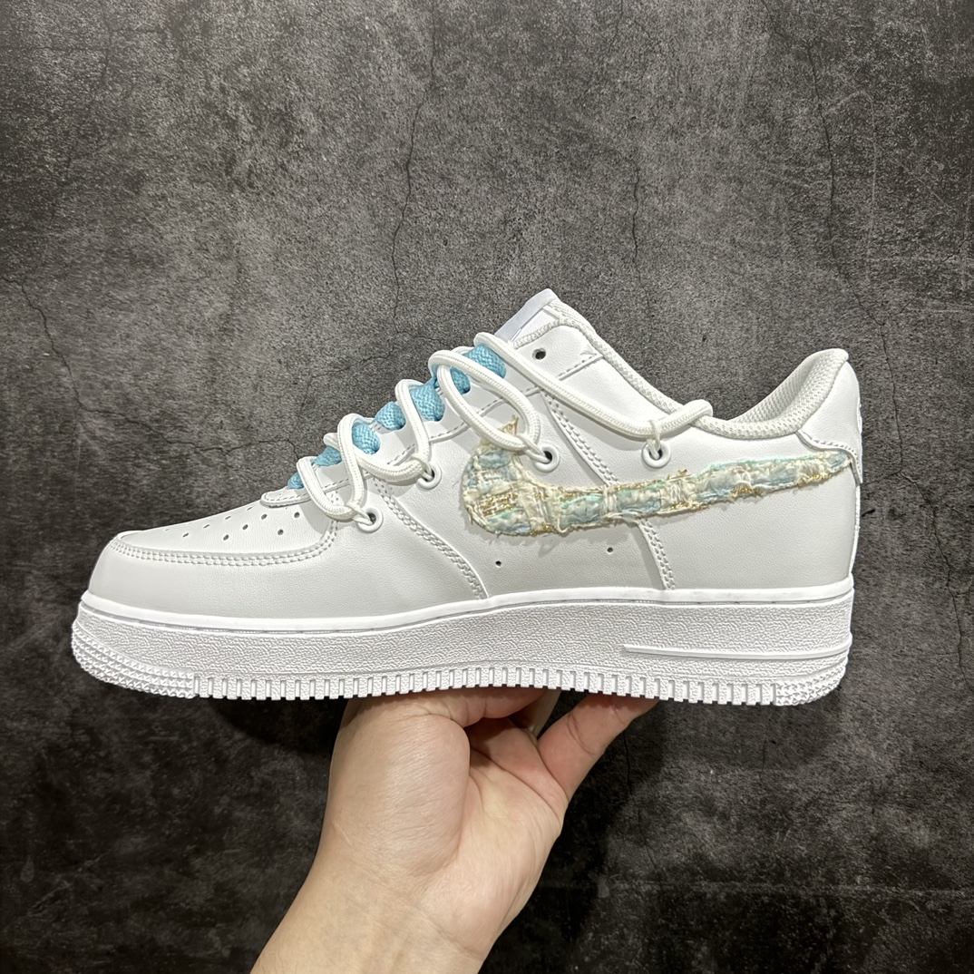 260 Nike Air Force 1 Low 07 减龄穿搭 小香风 山茶花少女 白蓝 DH9999-223