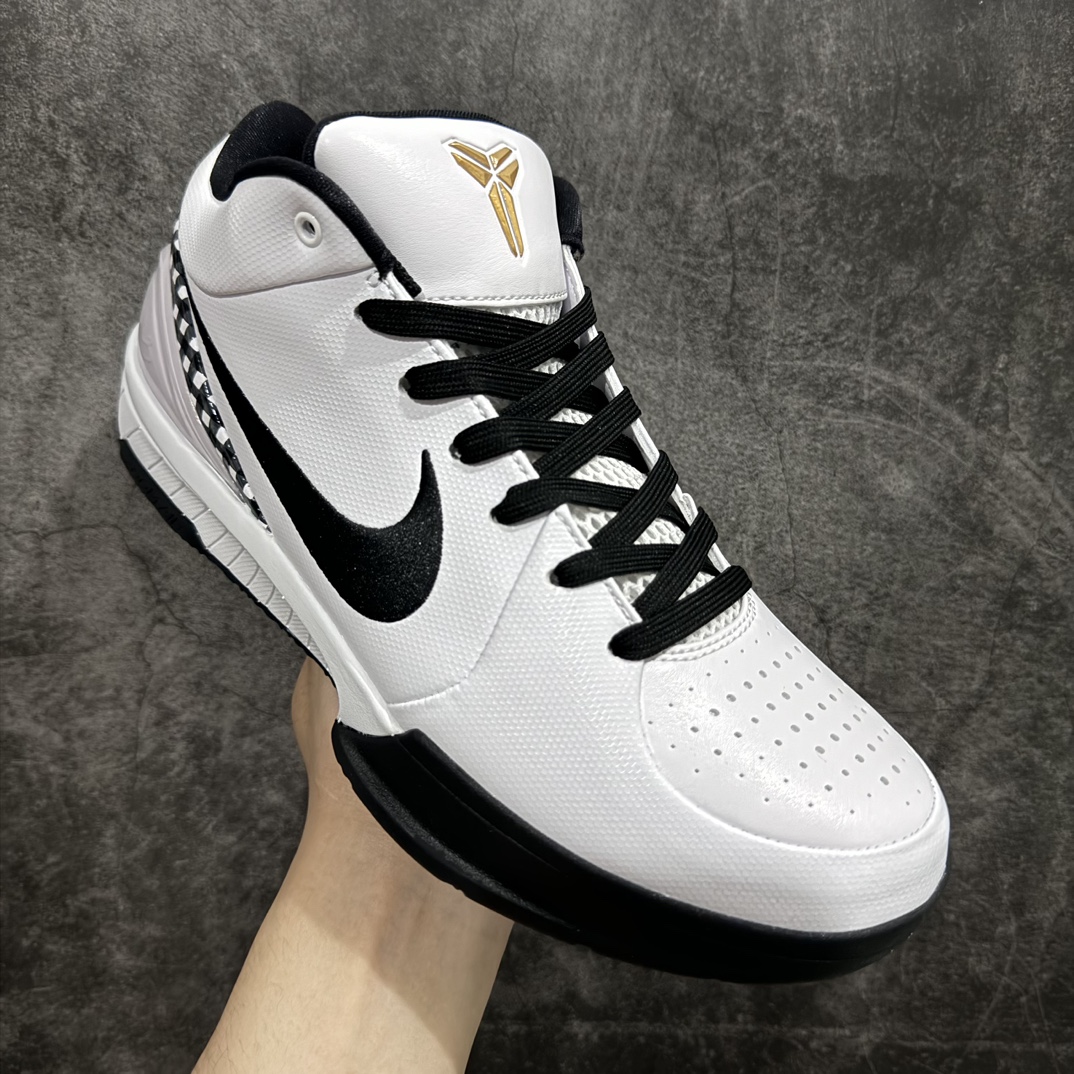 420 【OG纯原版】科比4白黑 Nike Zoom kobe4 ”Mambacita ”Gigi 耐磨透气 FJ9363-100