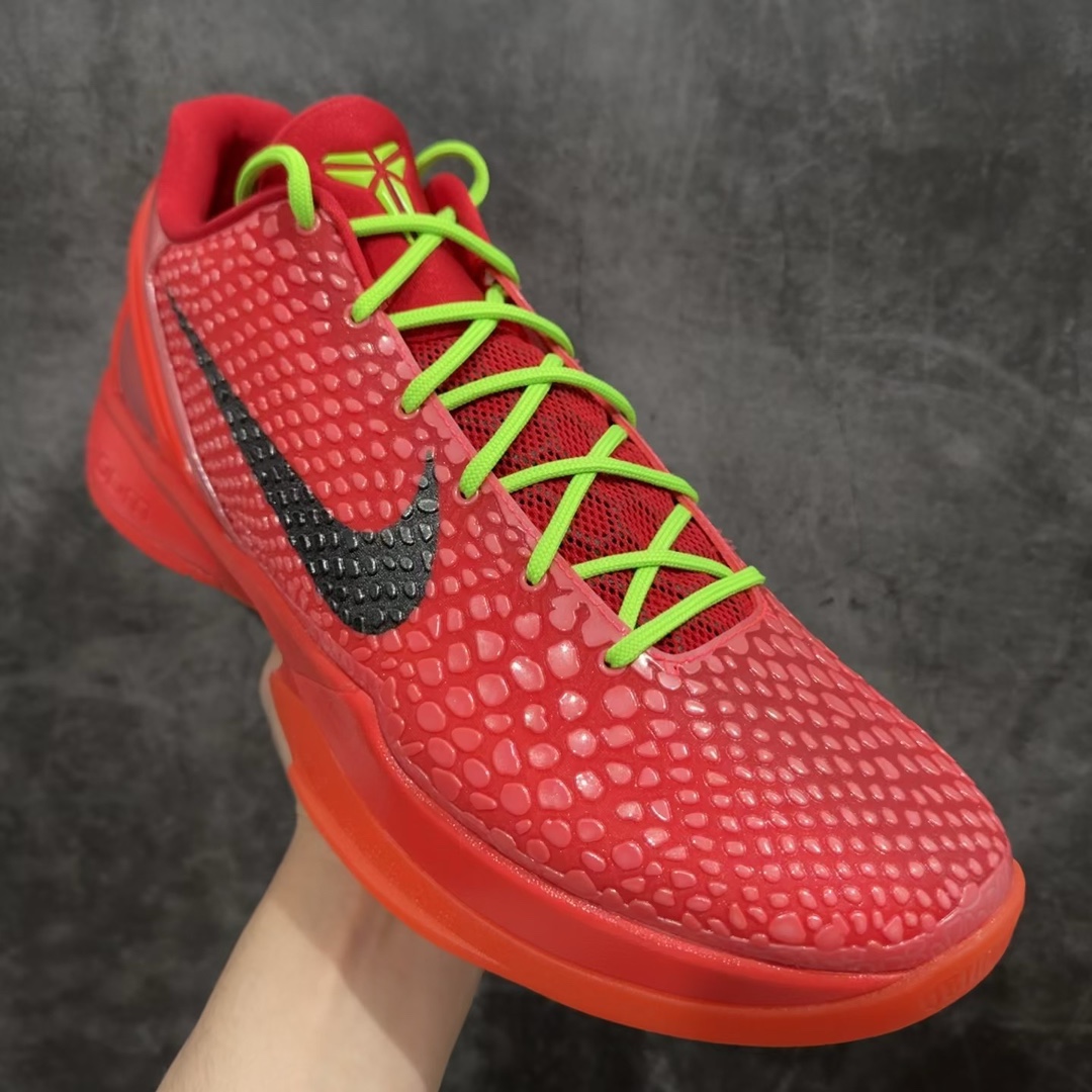 纯原外贸NKZoomKOBE6Protro科比六代红黑反转青蜂侠FV4921-600完美复刻公司货前掌超