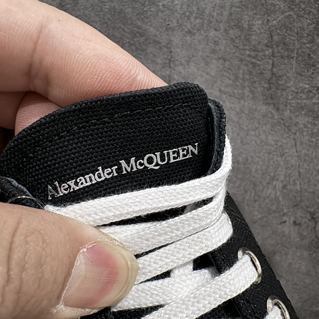 纯原AlexanderMcQueen/亚历山大麦昆松糕鞋厚底增高帆布鞋全市场最高版本随意对比任何版本正确