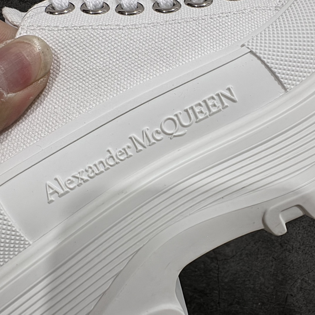 纯原AlexanderMcQueen/亚历山大麦昆松糕鞋厚底增高帆布鞋全市场最高版本随意对比任何版本正确