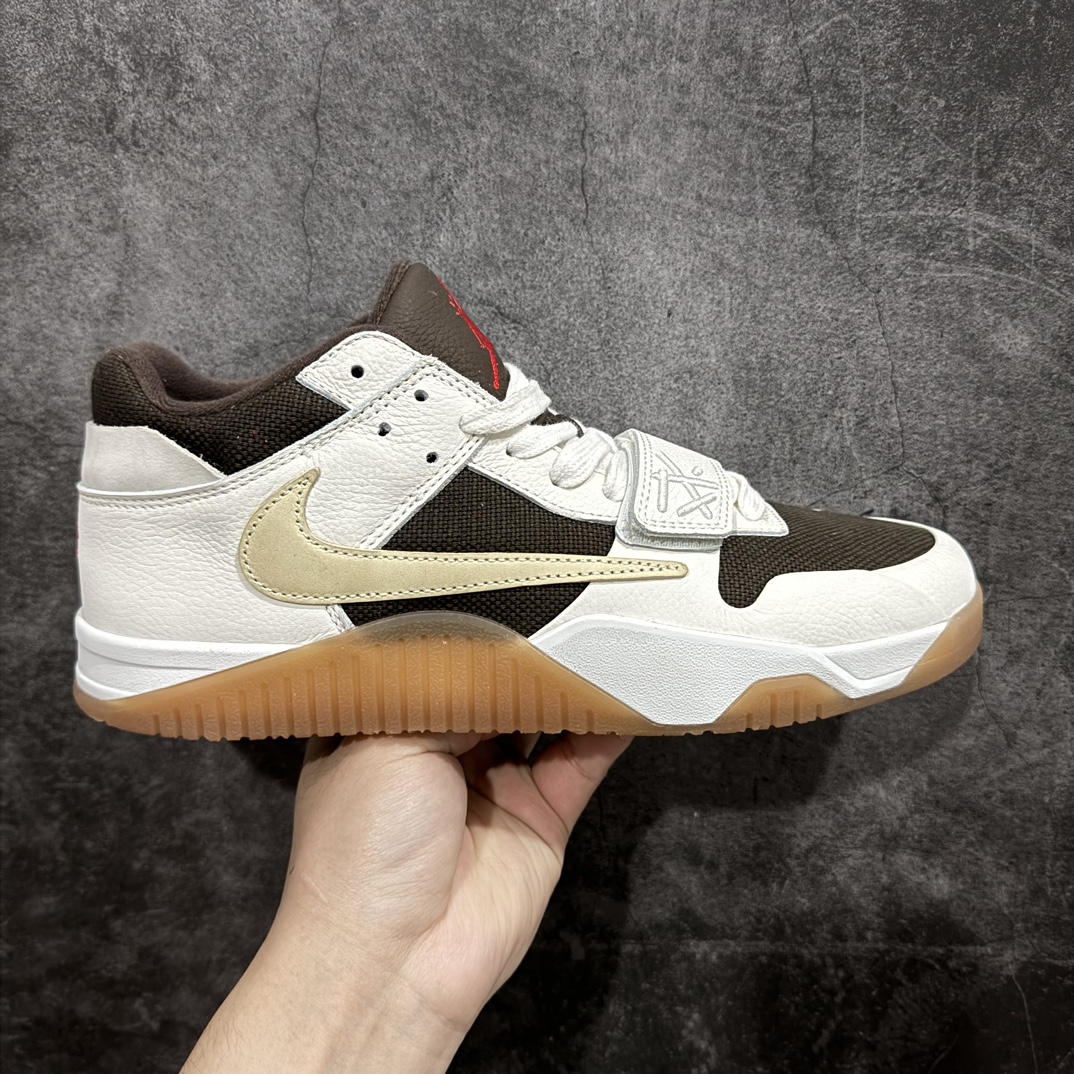 【GX版本】Travis Scott x Jordan AJ Cut The Check TS倒钩联名魔术贴篮球鞋 FZ8117-100n-莆田鞋批发中心