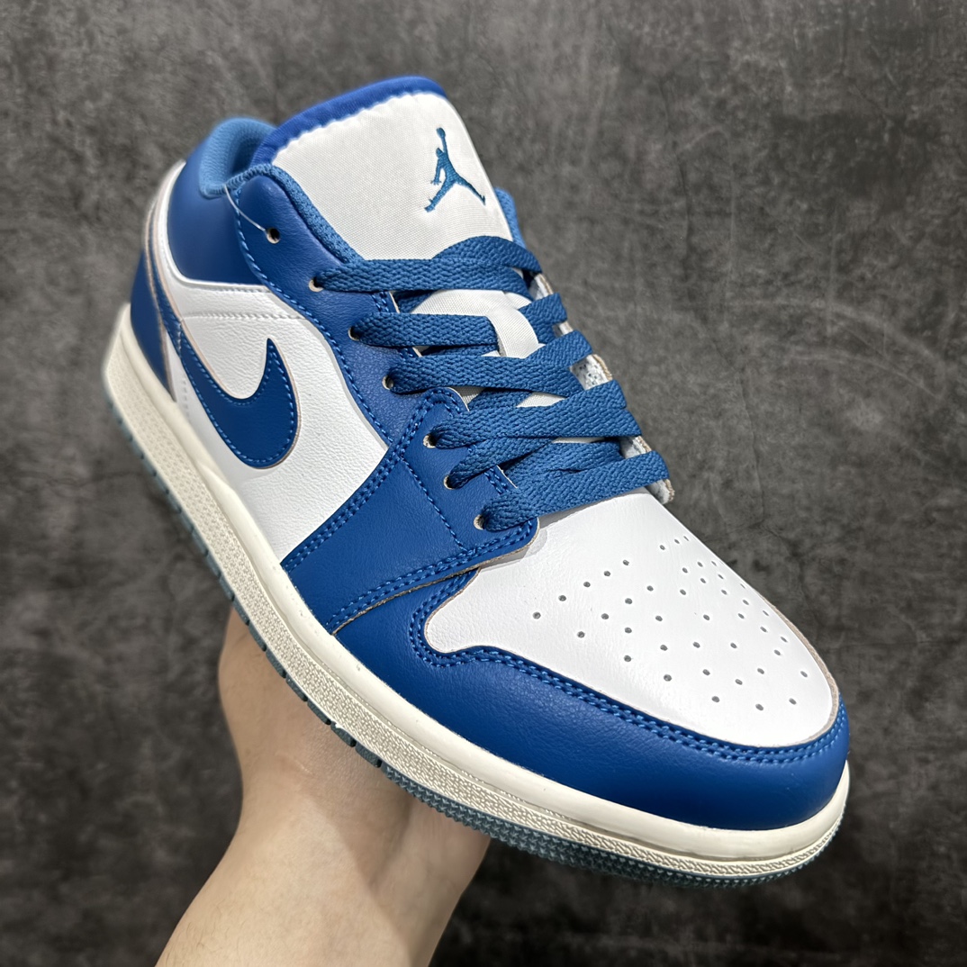 图片[3]-【K版】Air Jordan AJ1 Low低帮 蓝白 FN5214-141全新流水线出品 全部原鞋开发 原楦原纸板开发 全鞋电脑针车 原厂内置全掌气垫 原盒内在原标 唯一Zp原版鞋带绑法 免检产品 全新2022版型 全头层皮料 完美零毛边处理 原厂配置SIZE：36 36.5 37.5 38 38.5 39 40 40.5 41 42 42.5 43 44 44.5 45 46 47.5 编码：LDS240260-鞋库