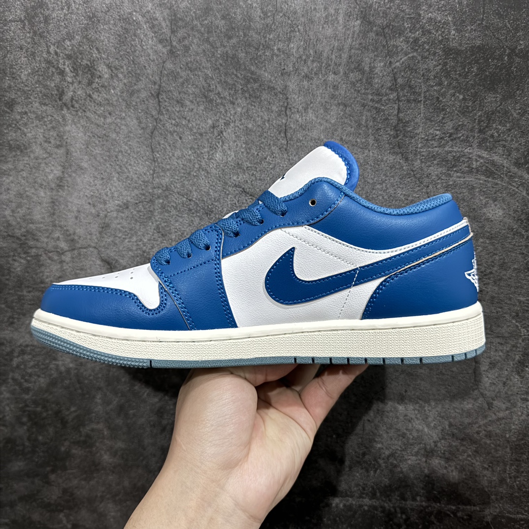 图片[2]-【K版】Air Jordan AJ1 Low低帮 蓝白 FN5214-141全新流水线出品 全部原鞋开发 原楦原纸板开发 全鞋电脑针车 原厂内置全掌气垫 原盒内在原标 唯一Zp原版鞋带绑法 免检产品 全新2022版型 全头层皮料 完美零毛边处理 原厂配置SIZE：36 36.5 37.5 38 38.5 39 40 40.5 41 42 42.5 43 44 44.5 45 46 47.5 编码：LDS240260-鞋库