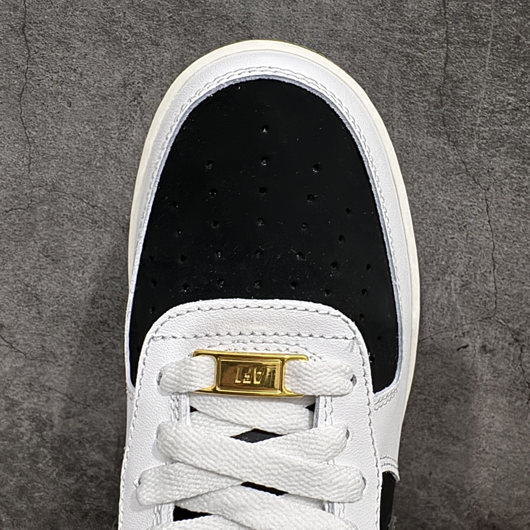 公司级NikeAirForce1Low07白黑军绿勾原楦头原纸板打造纯正低帮空军版型专注外贸渠道全掌内置