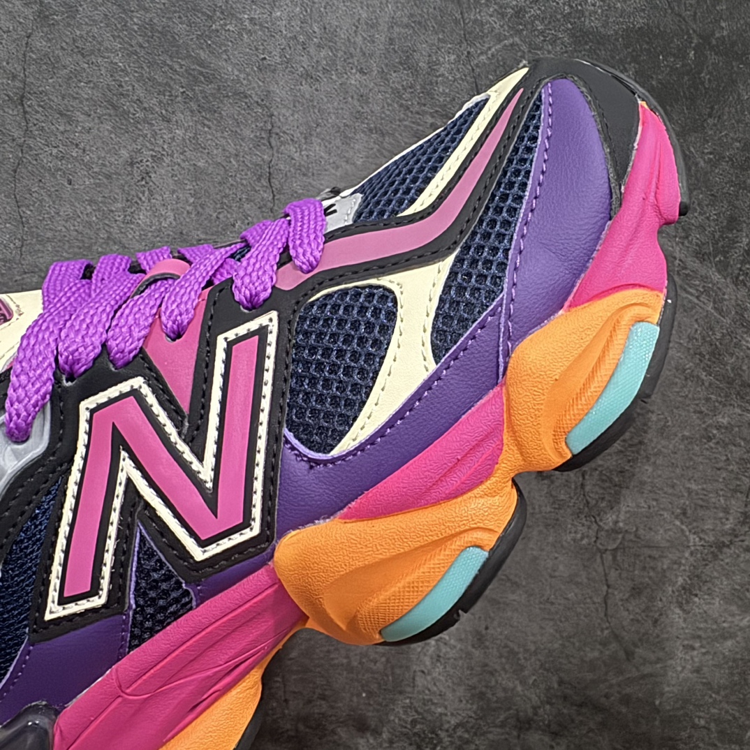 图片[6]-【公司级】 New Balance NB9060 联名款 复古休闲运动慢跑鞋 粉紫 货号：U9060NBP 全套原楦原纸板原厂数据开发 进口三明治网面 原装进口翻毛皮料正确绒感卡色 正确中底拉帮中底网布细节 原厂标裁 带紫光防伪 定制后跟透明水晶模块 冲裁组合 大底贴合程度胶水上色把控完美 整洁度挑战全网艺术家 多道序QC把关品质完善 匠心打造 耗时两个月开发完成 工艺极其复杂难度可想而知 新开独立私模大底 全网唯一正确六层组合大底 高端零售专供产物Size：36 37 37.5 38 38.5 39 40 40.5 41 42 42.5 43 44 45  编码：LDS270290-鞋库