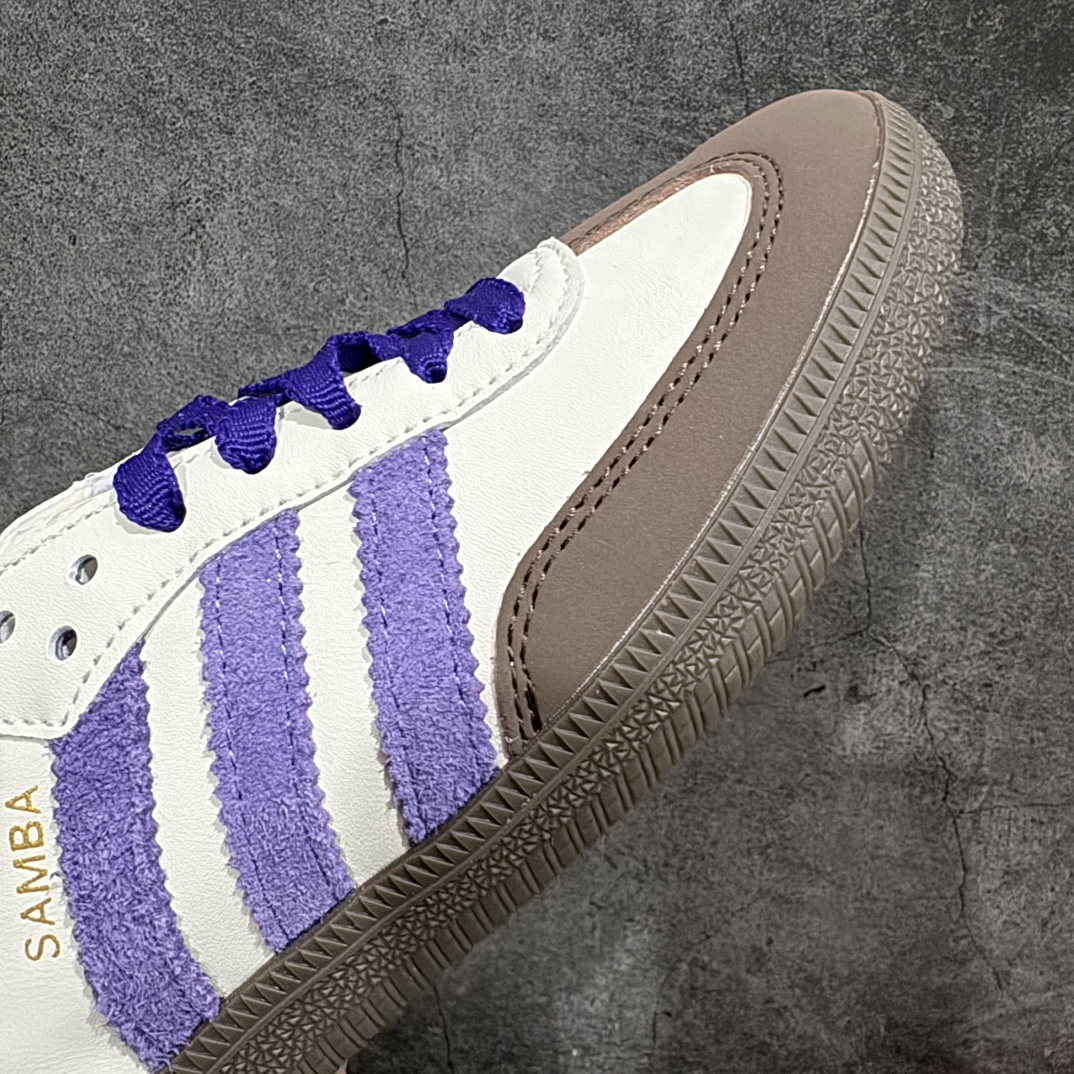 200  【正确版】Adidas originals Samba OG W 棕紫绿 ID8349