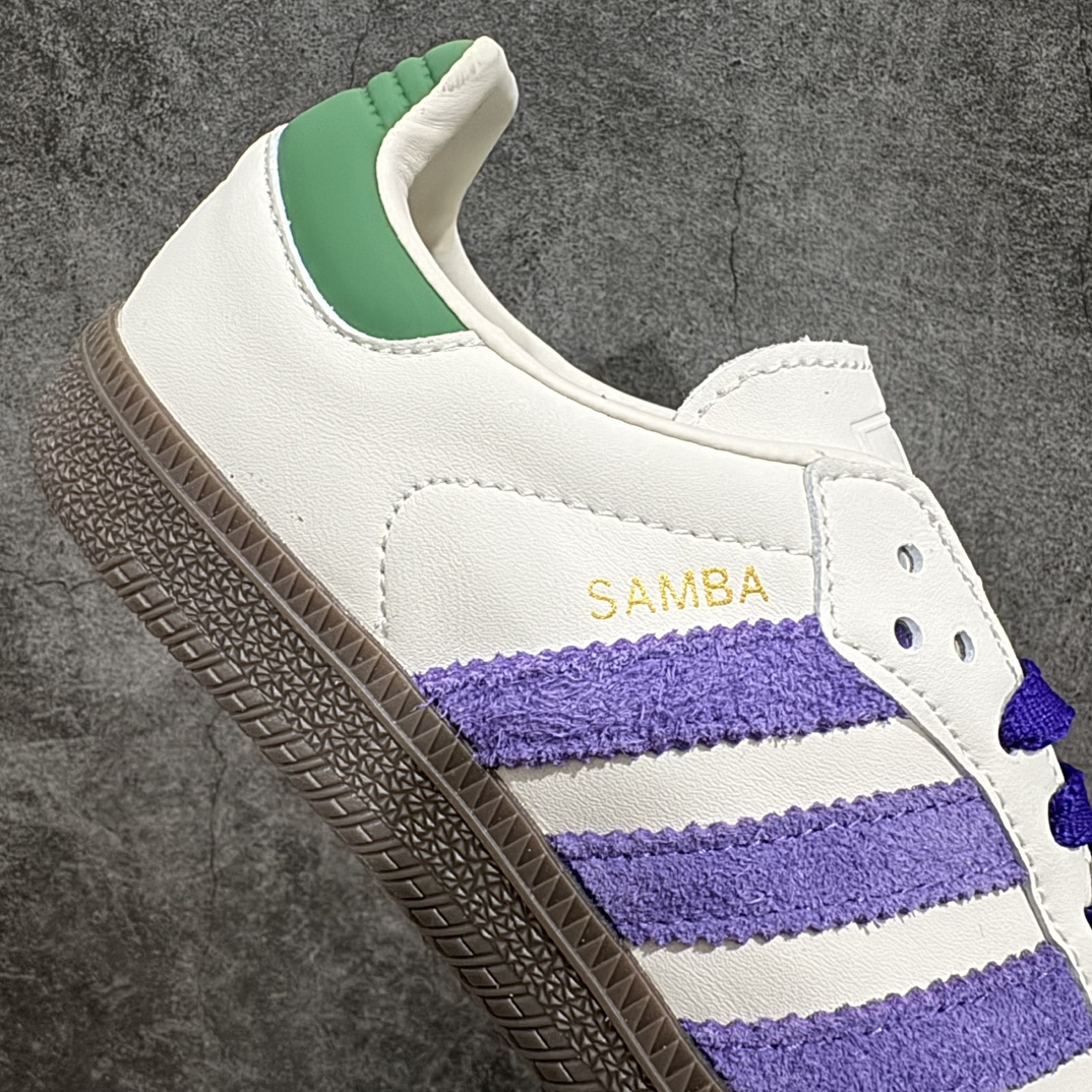 200  【正确版】Adidas originals Samba OG W 棕紫绿 ID8349