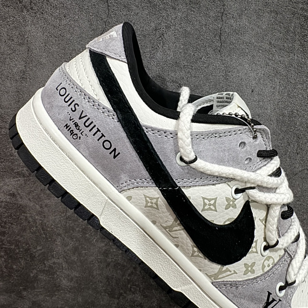 300 【定制版】Nike SB Dunk Low x Louis Vuitton 米白灰印花 SJ2068-232