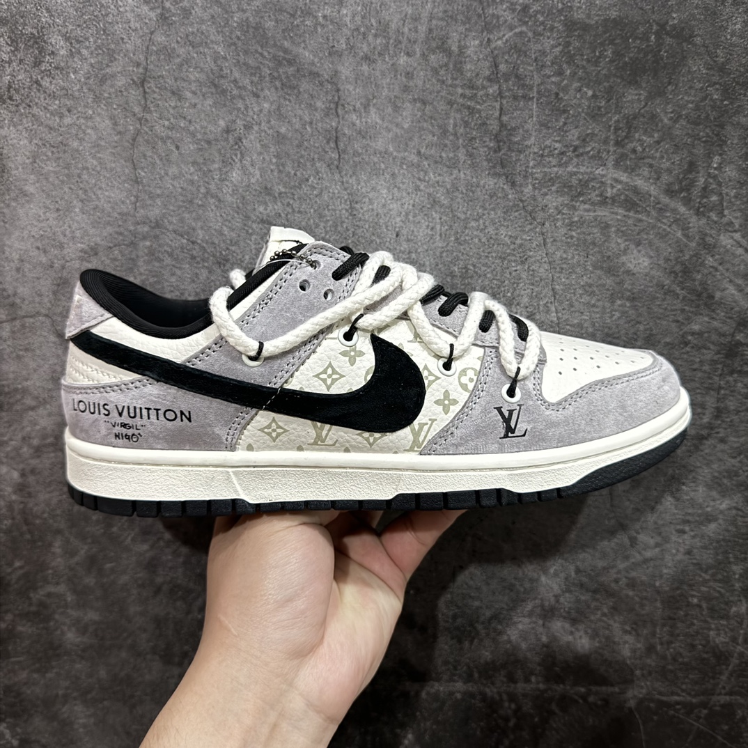 300 【定制版】Nike SB Dunk Low x Louis Vuitton 米白灰印花 SJ2068-232