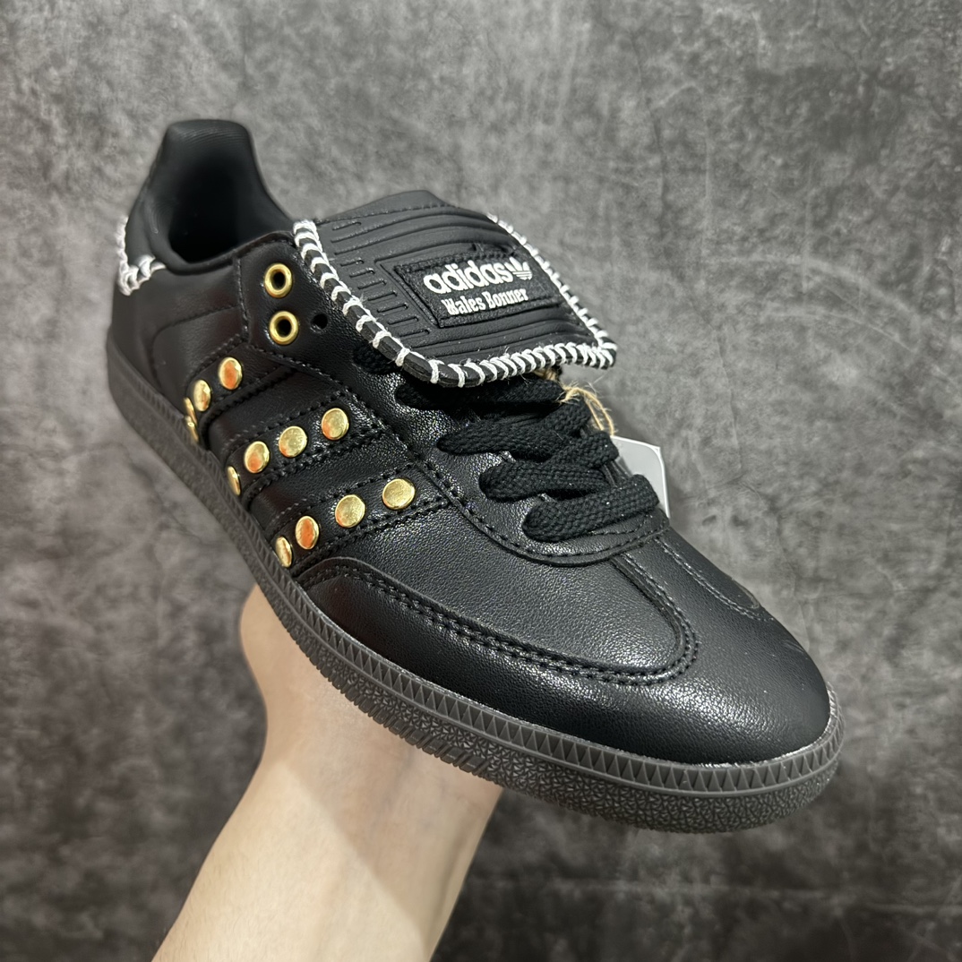 200 AD Originals GAZELLE INDOOR x Wales Bonner  联名复古低帮休闲运动慢跑鞋IG4303