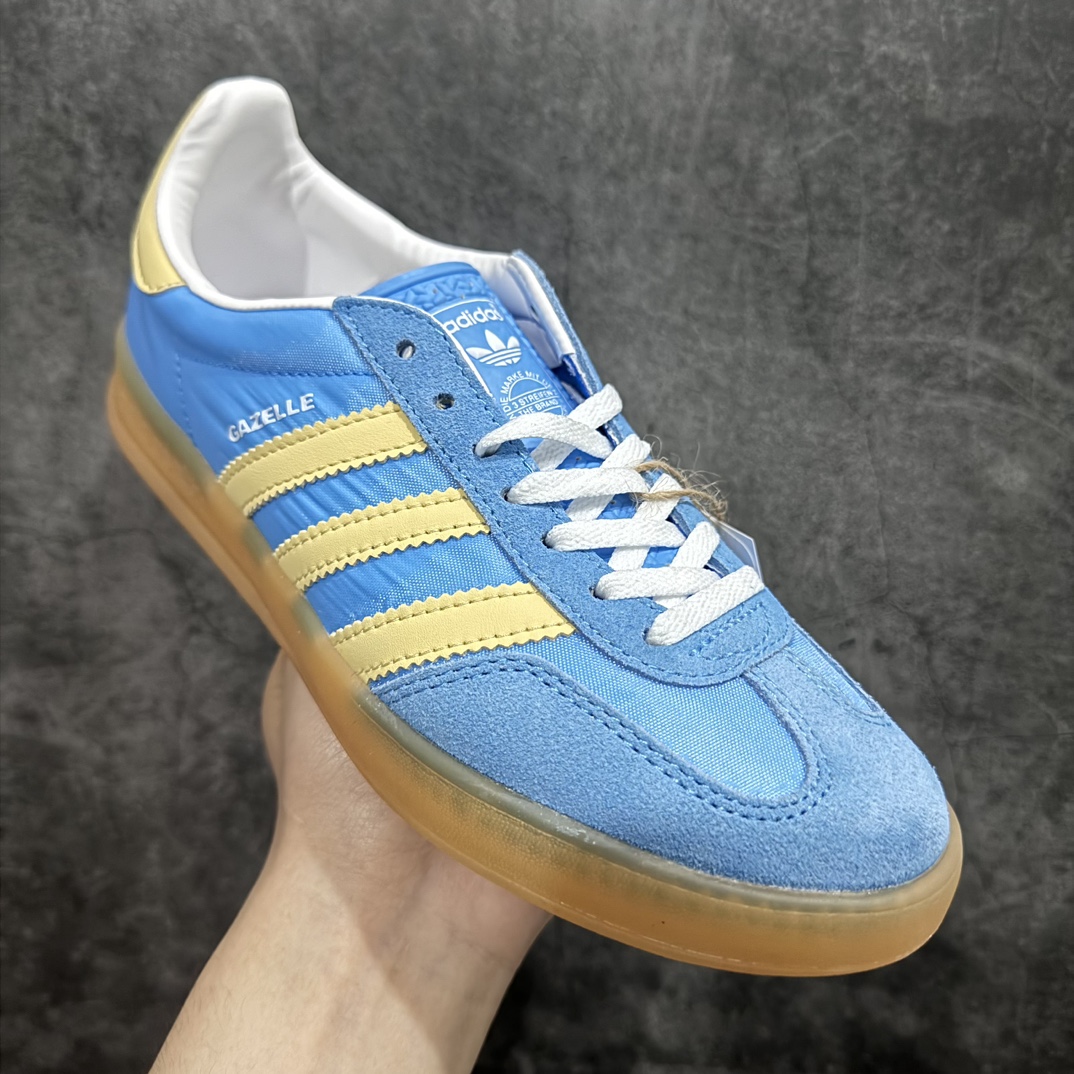 图片[3]-【纯原神版】AD Gazelle Indoor Trainers 羚羊内训系列低帮复古百搭休闲运动德训风板鞋 IE2960n90年代经典的复刻版！自60年代以足球训练鞋面世以来,Gazelle就以其经典设计席卷全球。1991年版本的复刻,再造经典Gazelle。采用皮革打造,搭配浊色细节,让这款经典更加简约。 尺码：35.5 36 36⅔ 37⅓ 38 38⅔ 39⅓ 40 40⅔ 41⅓ 42 42⅔ 43⅓ 44 45 编码：DZ230250-莆田鞋批发中心