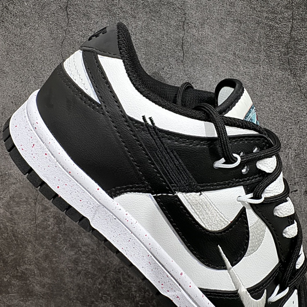 200 【性价比】NK SB Dunk Low 解构活力三钩 黑白粉 FD4623-131