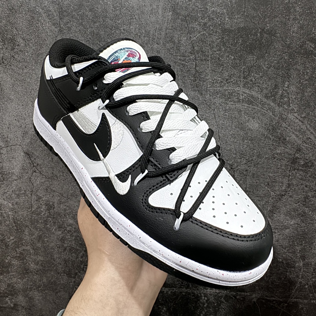 200 【性价比】NK SB Dunk Low 解构活力三钩 黑白粉 FD4623-131