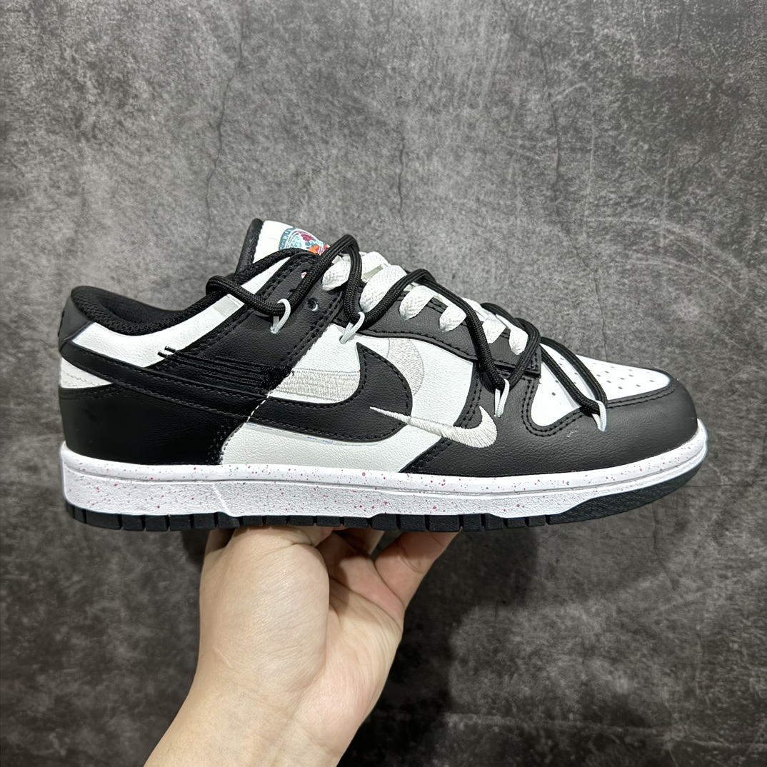 200 【性价比】NK SB Dunk Low 解构活力三钩 黑白粉 FD4623-131