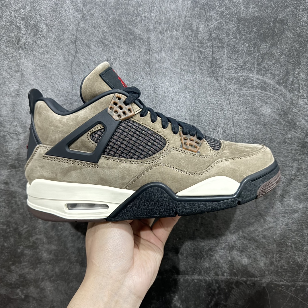 纯原TravisScottxAirJordanAJ4TS联名亲友限定棕色AJ4-766302尺码4040