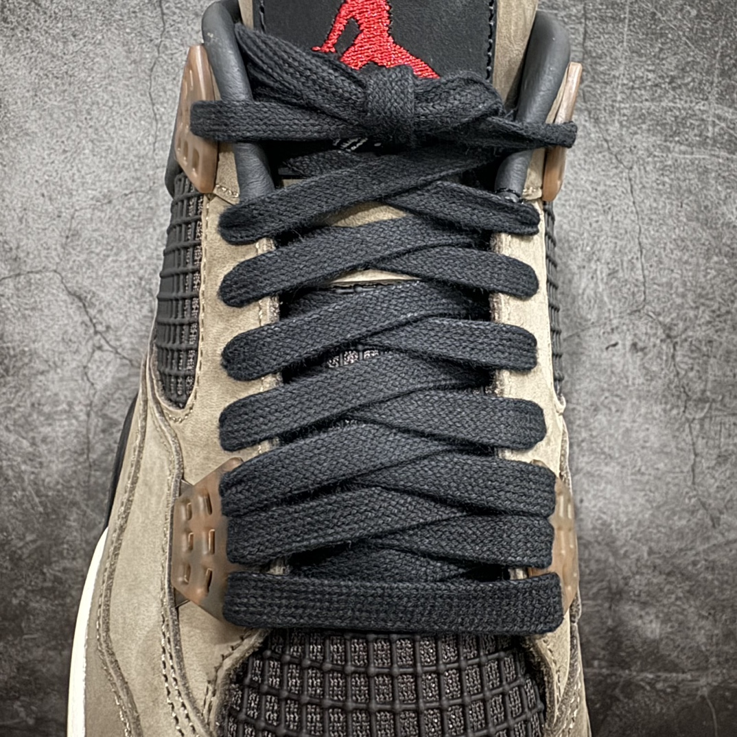 纯原TravisScottxAirJordanAJ4TS联名亲友限定棕色AJ4-766302尺码4040